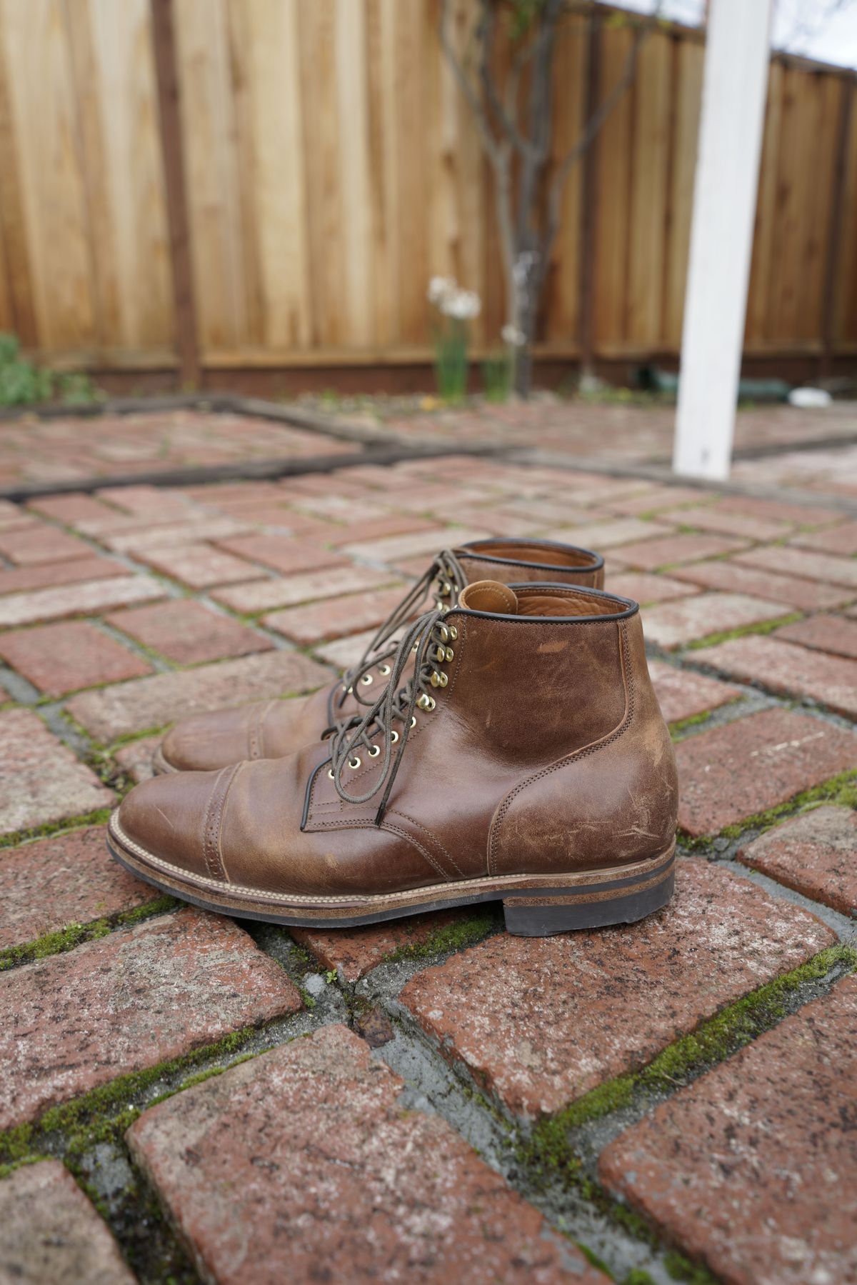 Photo by patinathunderdome on January 4, 2022 of the Viberg Service Boot in Maryam Toscanello TPR Horsebutt.