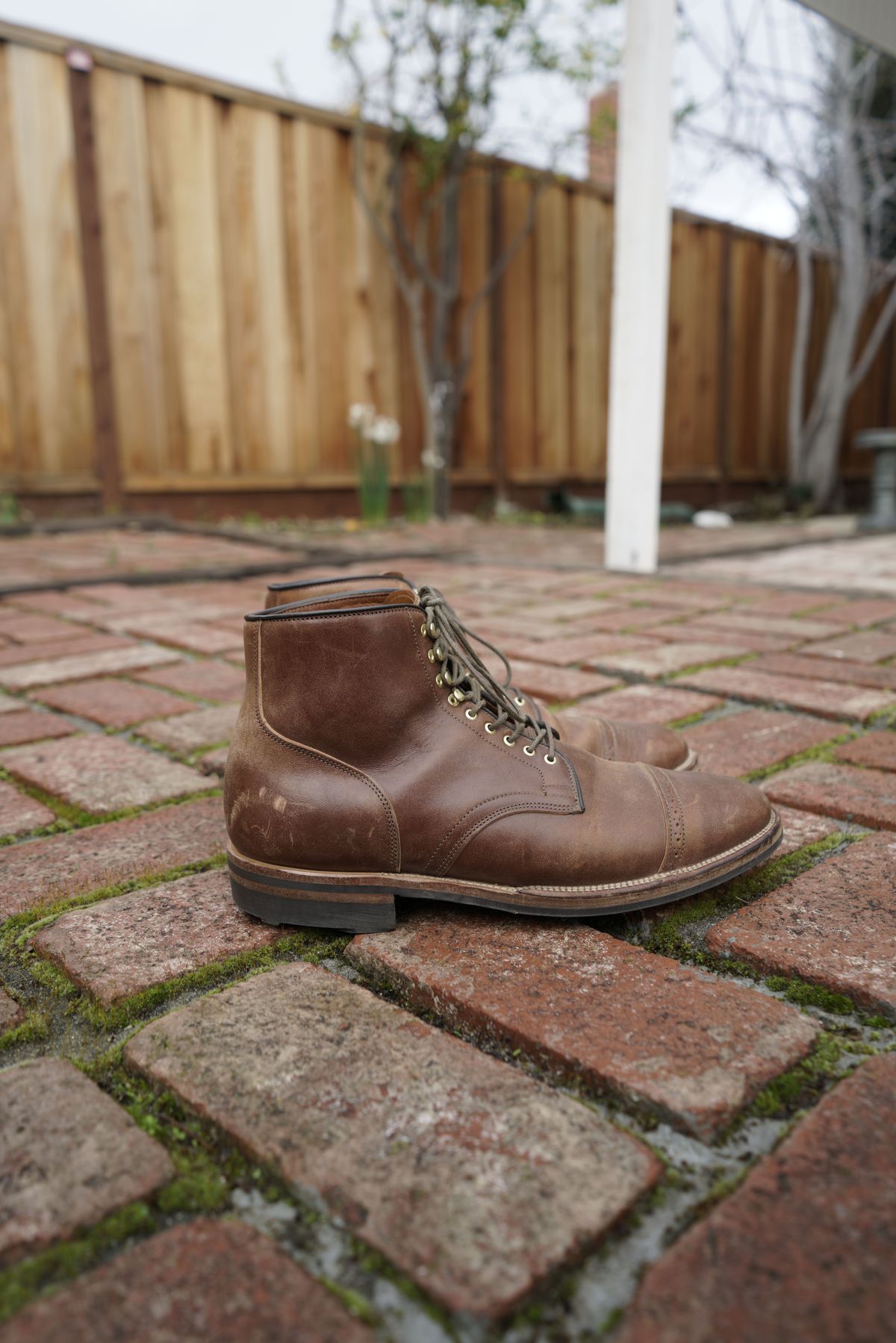 Photo by patinathunderdome on January 4, 2022 of the Viberg Service Boot in Maryam Toscanello TPR Horsebutt.