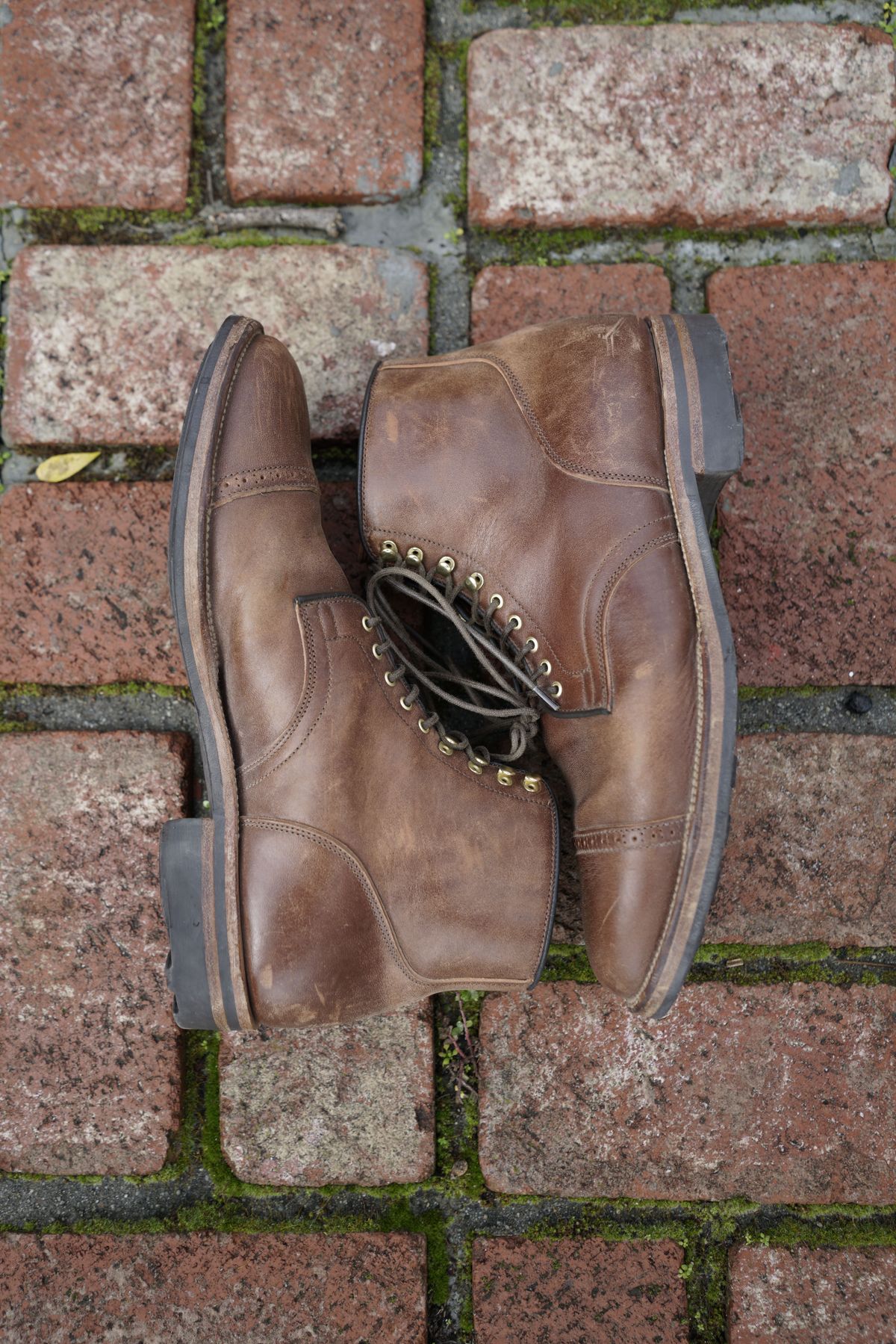 Photo by patinathunderdome on January 4, 2022 of the Viberg Service Boot in Maryam Toscanello TPR Horsebutt.