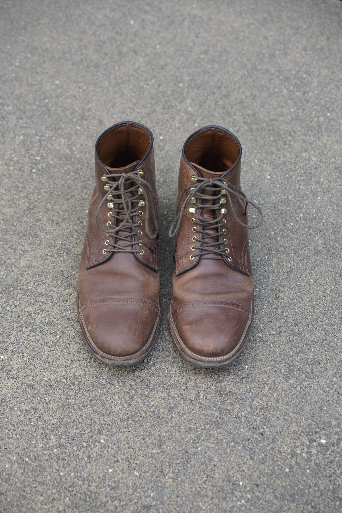 Photo by patinathunderdome on February 3, 2022 of the Viberg Service Boot in Maryam Toscanello TPR Horsebutt.