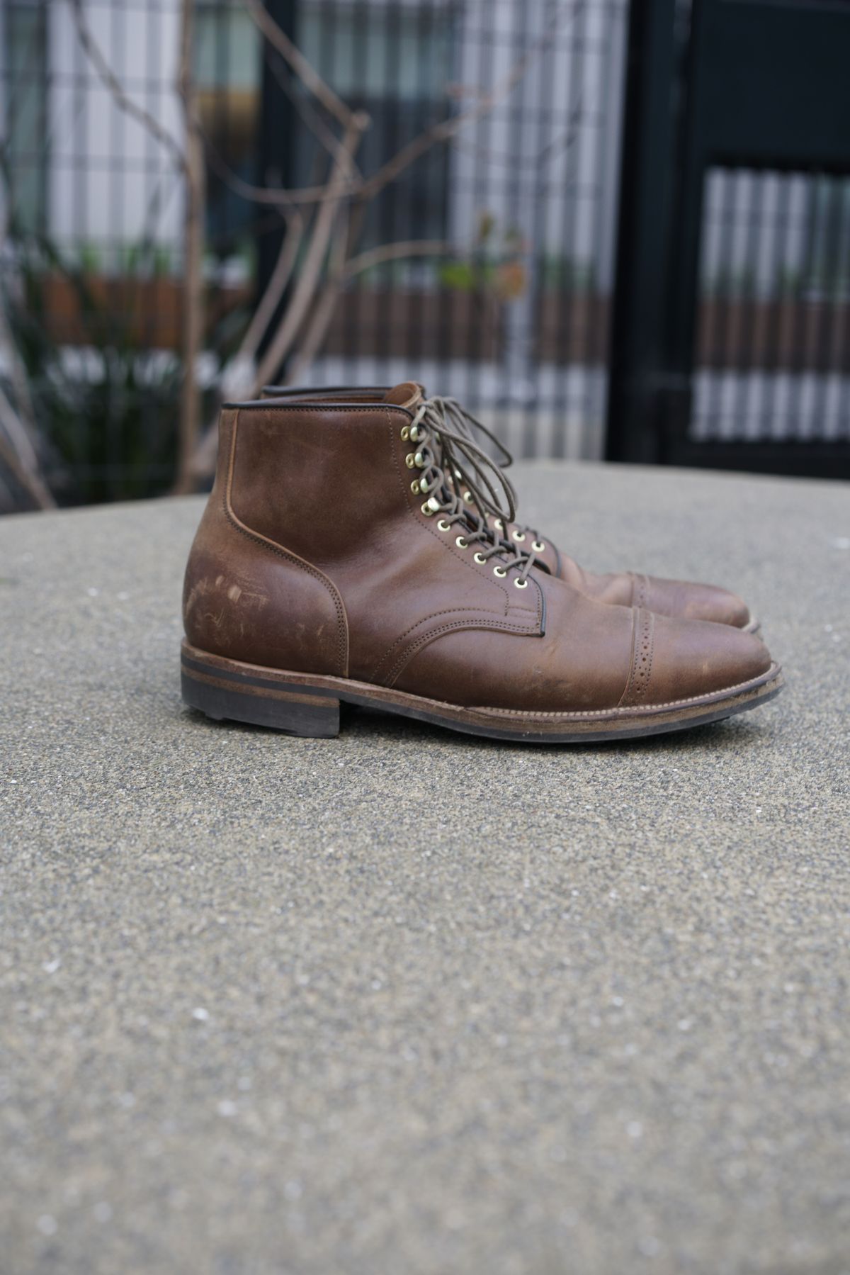 Photo by patinathunderdome on February 3, 2022 of the Viberg Service Boot in Maryam Toscanello TPR Horsebutt.