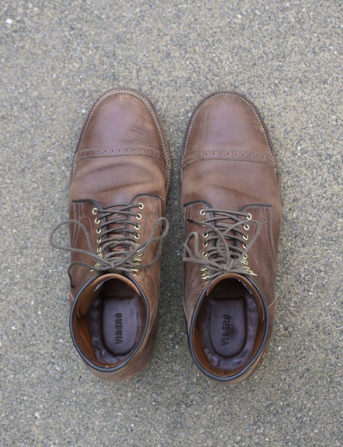 Photo by patinathunderdome on February 3, 2022 of the Viberg Service Boot in Maryam Toscanello TPR Horsebutt.