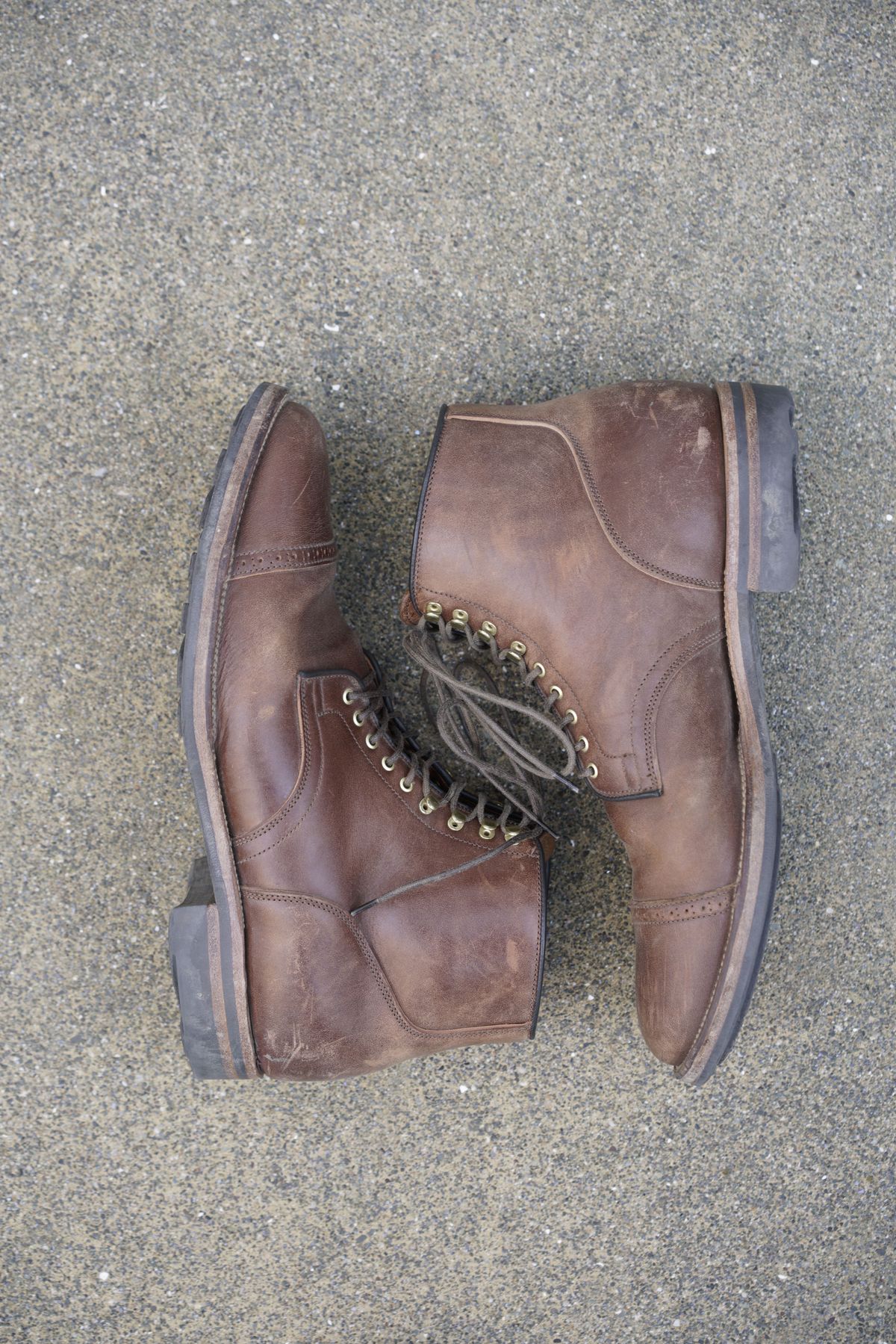 Photo by patinathunderdome on February 3, 2022 of the Viberg Service Boot in Maryam Toscanello TPR Horsebutt.
