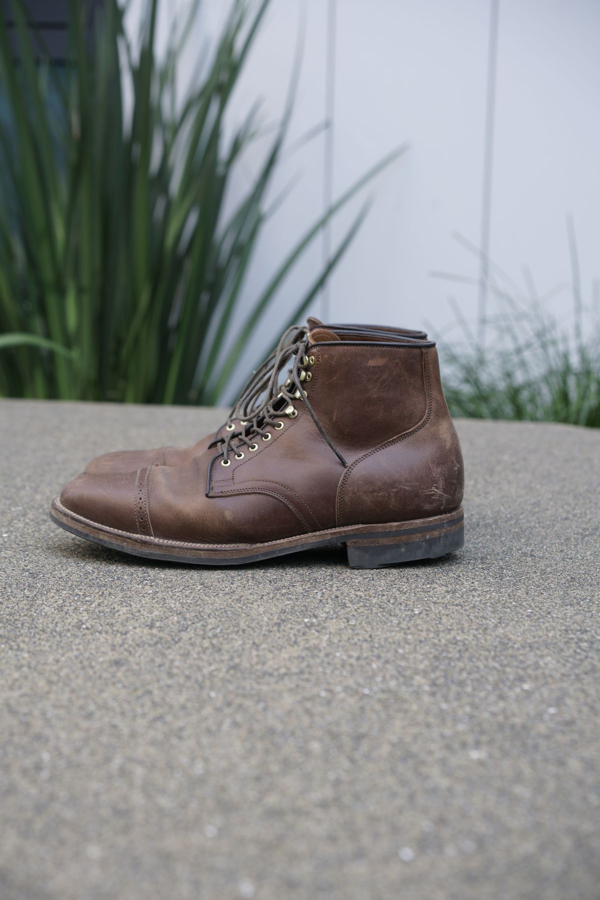 Photo by patinathunderdome on February 3, 2022 of the Viberg Service Boot in Maryam Toscanello TPR Horsebutt.