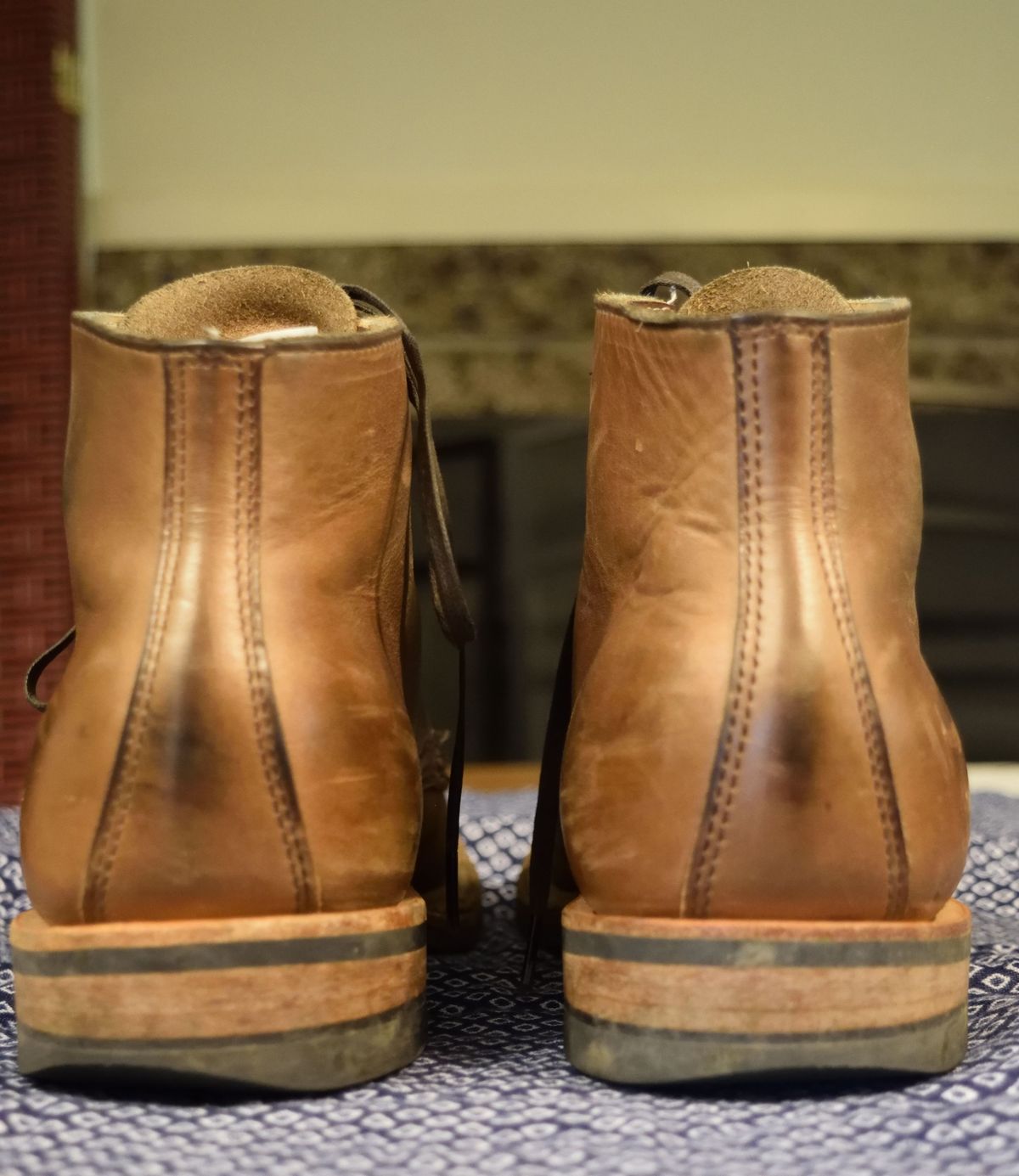 Photo by patinathunderdome on April 2, 2022 of the White's Stevens (Plain Toe) in Horween Natural Chromexcel.