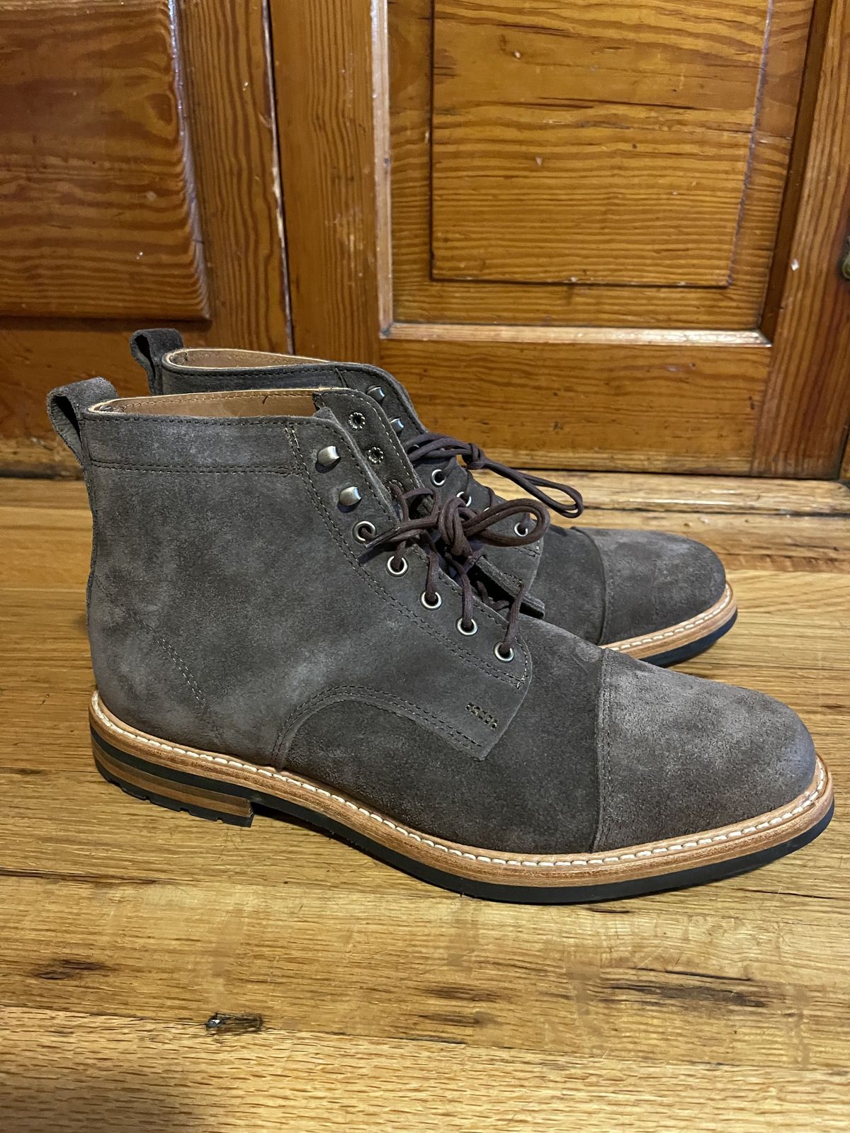 Photo by patinathunderdome on September 30, 2021 of the Rancourt & Co. Byron Boot in C.F. Stead Flint Kudu.