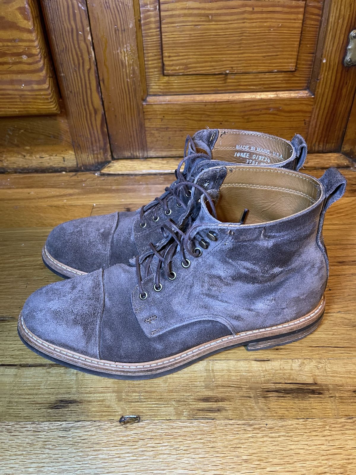 Photo by patinathunderdome on November 4, 2021 of the Rancourt & Co. Byron Boot in C.F. Stead Flint Kudu.