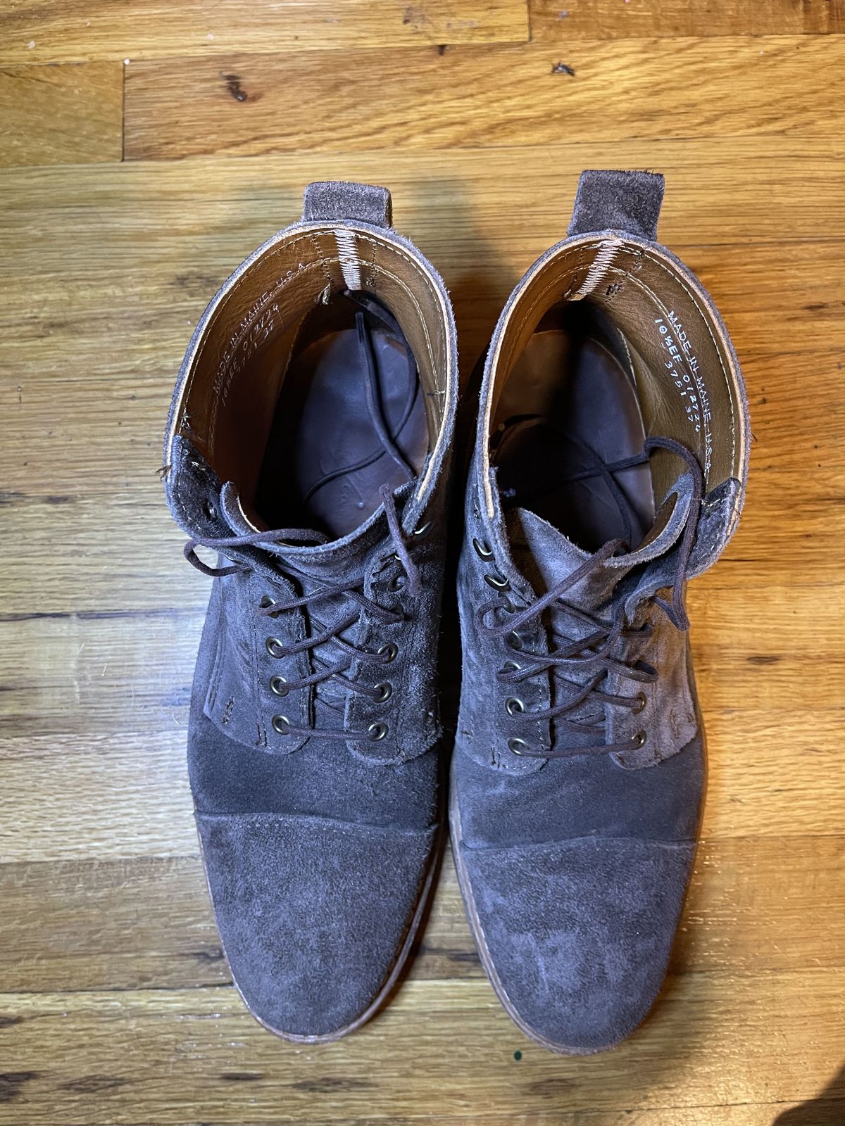 Photo by patinathunderdome on November 4, 2021 of the Rancourt & Co. Byron Boot in C.F. Stead Flint Kudu.