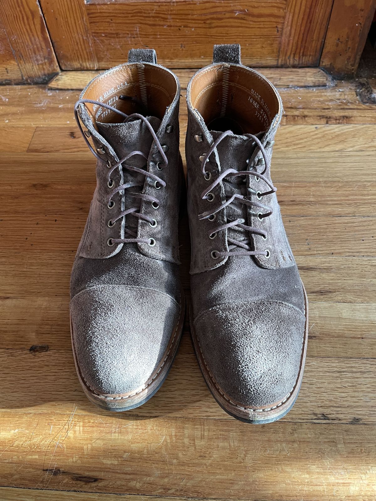 Photo by patinathunderdome on December 5, 2021 of the Rancourt & Co. Byron Boot in C.F. Stead Flint Kudu.