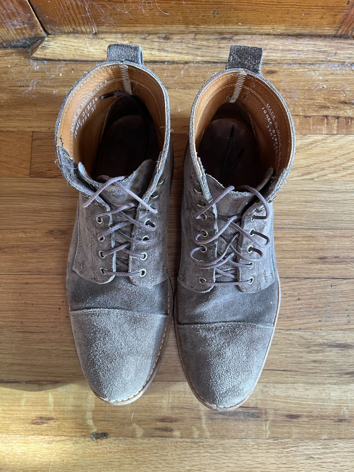Photo by patinathunderdome on December 5, 2021 of the Rancourt & Co. Byron Boot in C.F. Stead Flint Kudu.