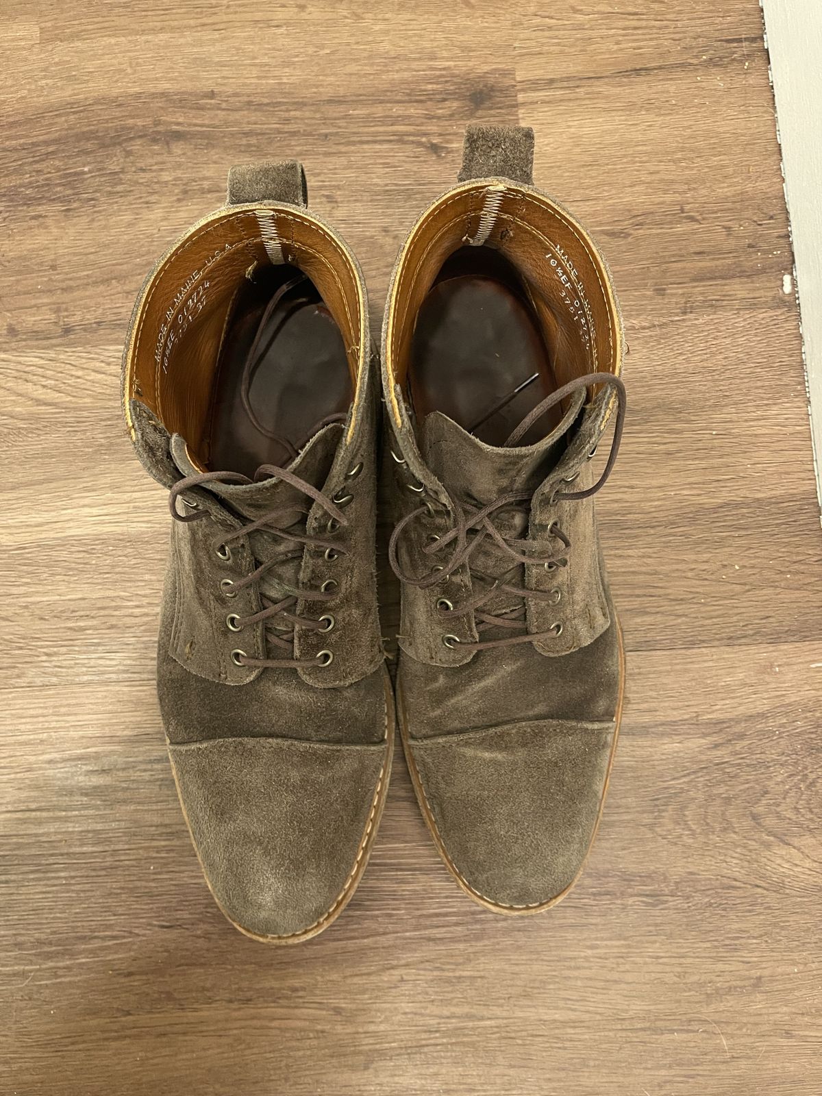 Photo by patinathunderdome on January 6, 2022 of the Rancourt & Co. Byron Boot in C.F. Stead Flint Kudu.
