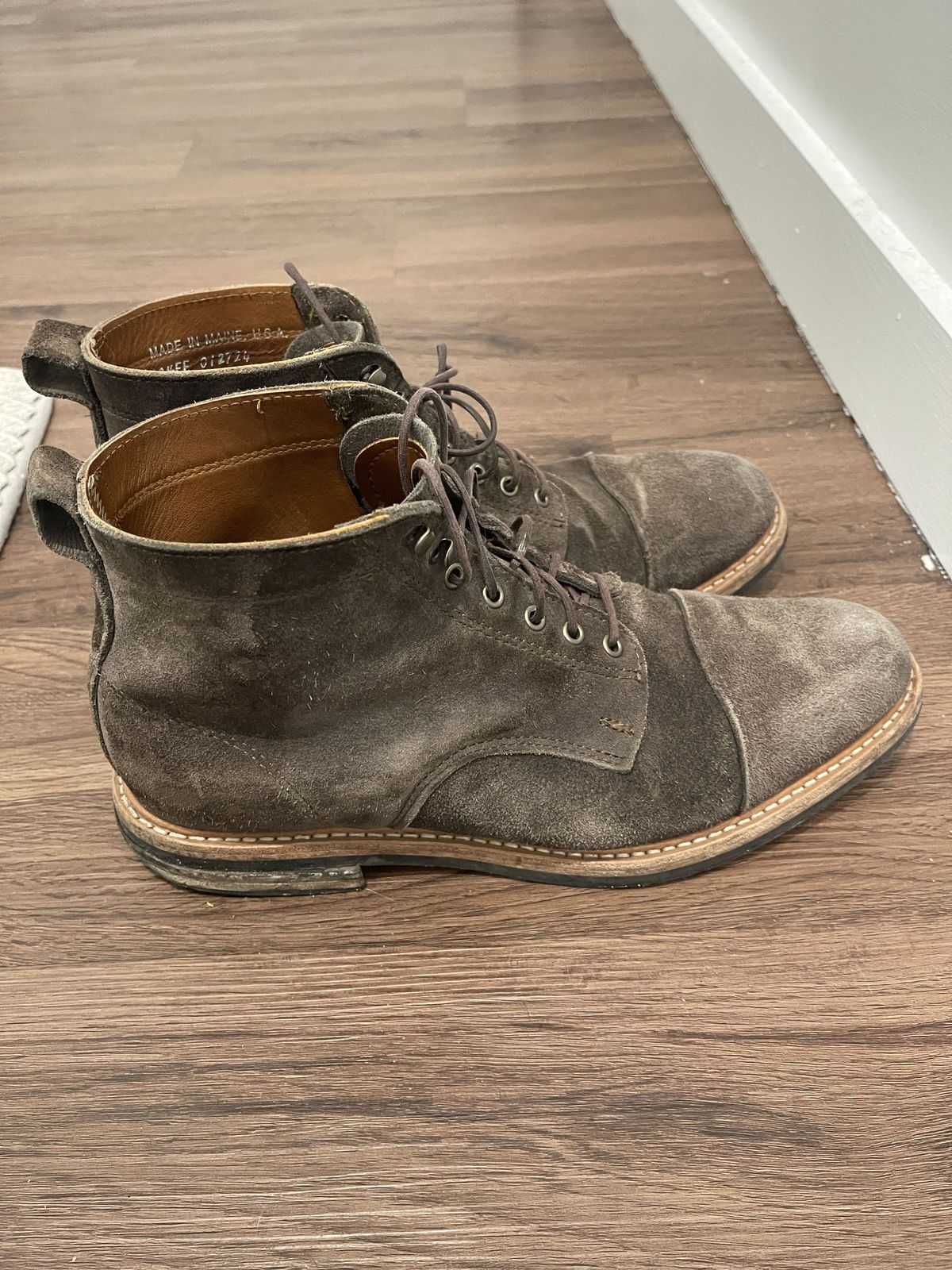 Photo by patinathunderdome on January 6, 2022 of the Rancourt & Co. Byron Boot in C.F. Stead Flint Kudu.