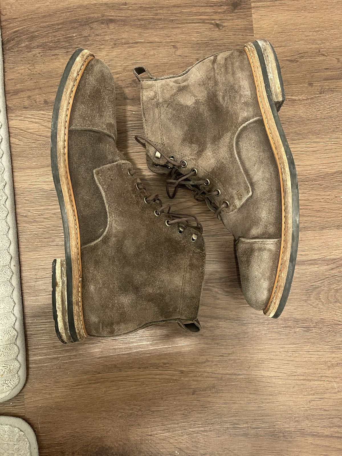 Photo by patinathunderdome on January 6, 2022 of the Rancourt & Co. Byron Boot in C.F. Stead Flint Kudu.