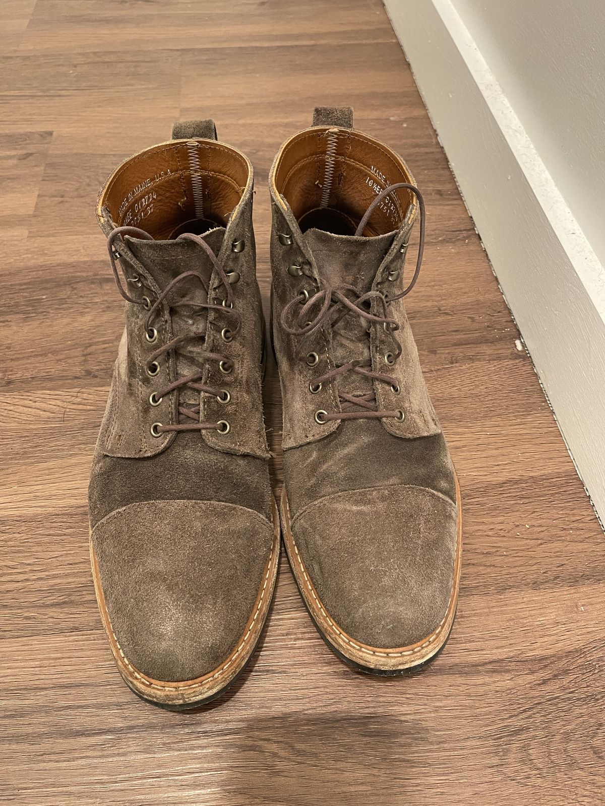 Photo by patinathunderdome on January 6, 2022 of the Rancourt & Co. Byron Boot in C.F. Stead Flint Kudu.