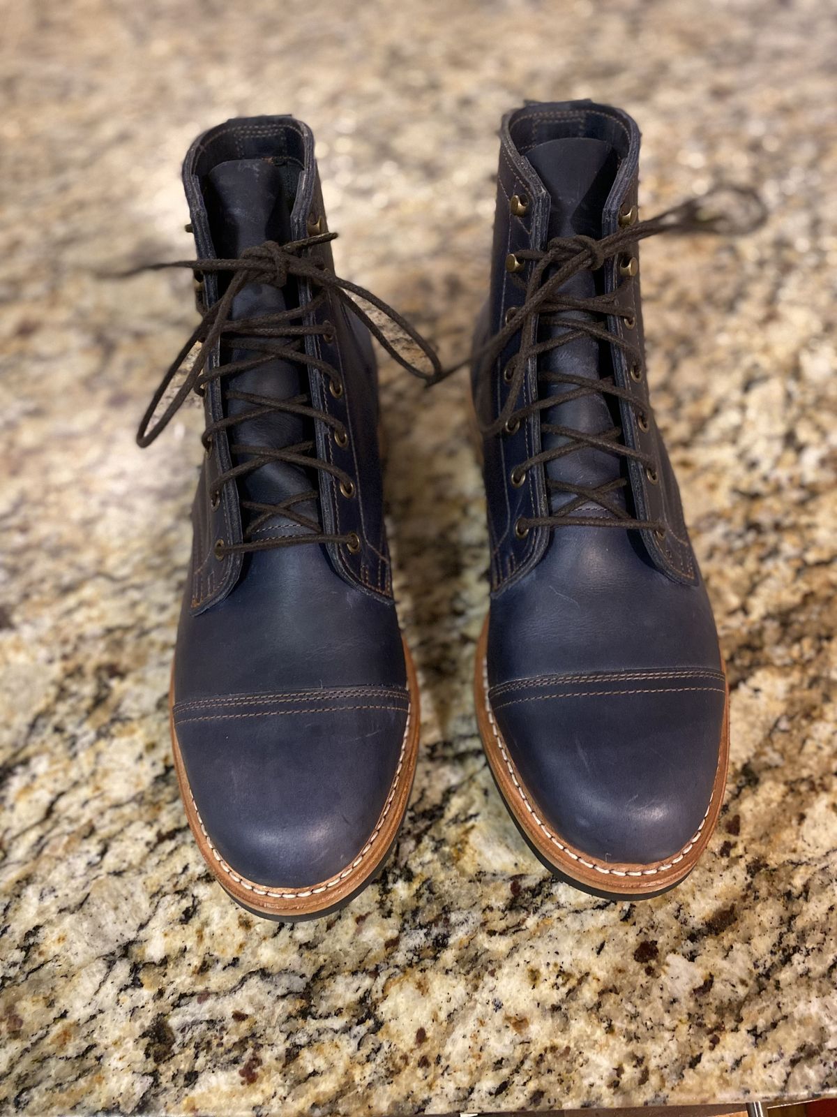 Photo by patinathunderdome on November 1, 2021 of the Truman Service Boot in Seidel Ink Cheaha.
