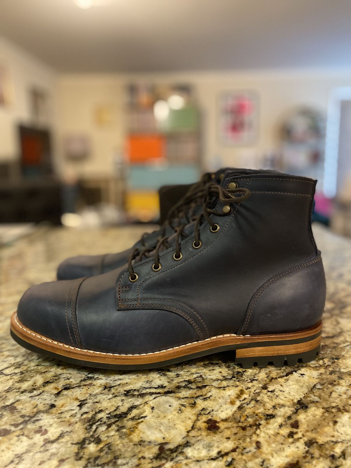 Photo by patinathunderdome on November 1, 2021 of the Truman Service Boot in Seidel Ink Cheaha.