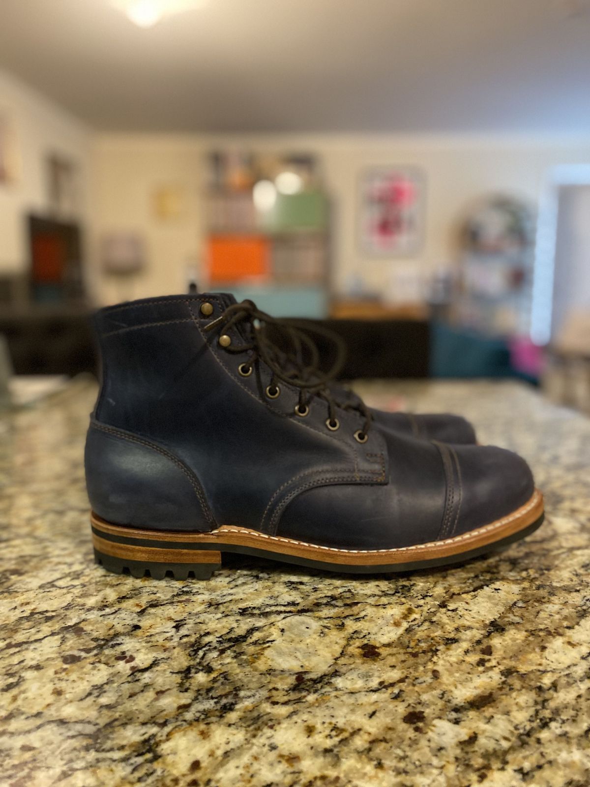 Photo by patinathunderdome on November 1, 2021 of the Truman Service Boot in Seidel Ink Cheaha.