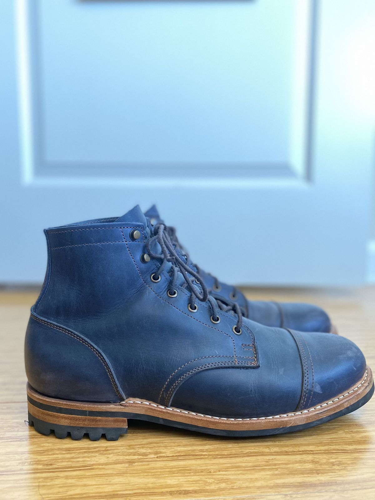 Photo by patinathunderdome on December 2, 2021 of the Truman Service Boot in Seidel Ink Cheaha.