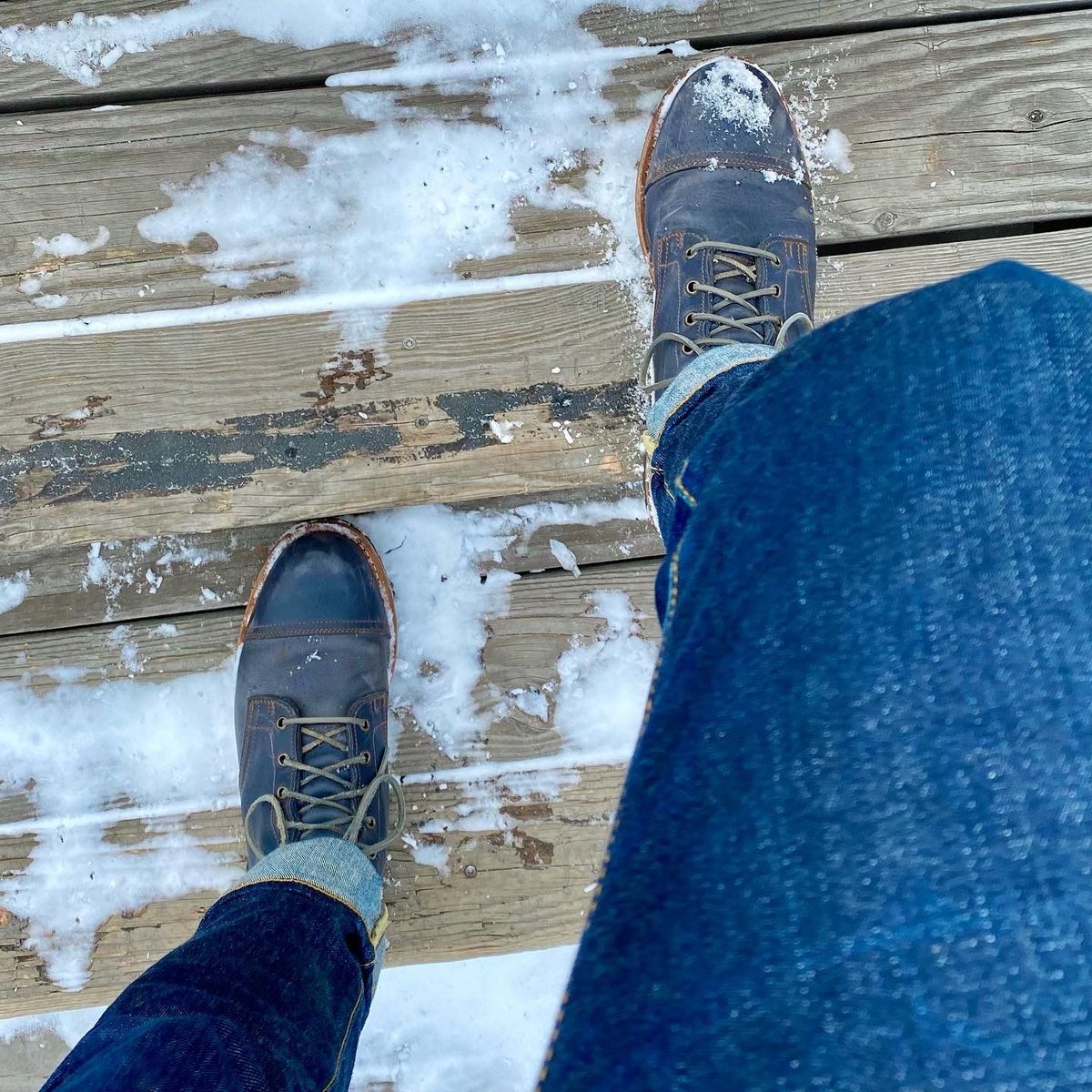 Photo by patinathunderdome on January 5, 2022 of the Truman Service Boot in Seidel Ink Cheaha.