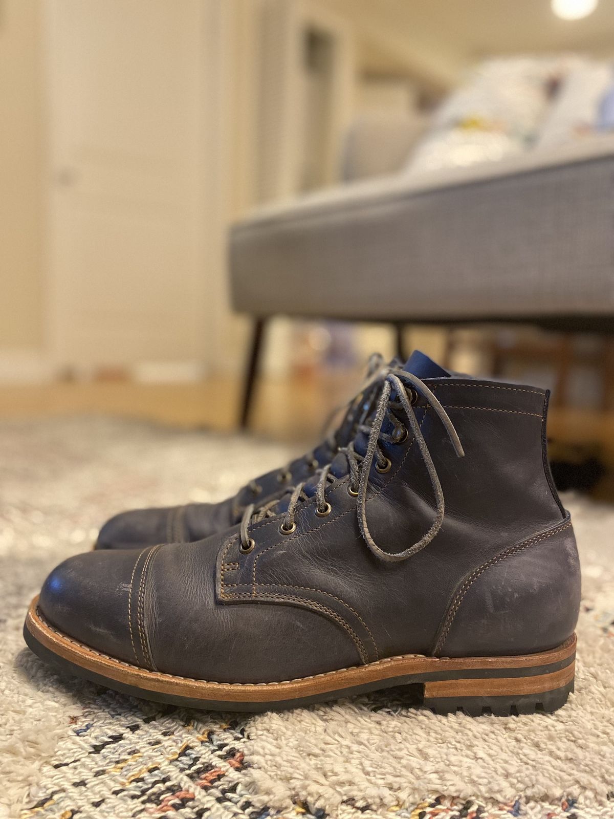 Photo by patinathunderdome on January 5, 2022 of the Truman Service Boot in Seidel Ink Cheaha.