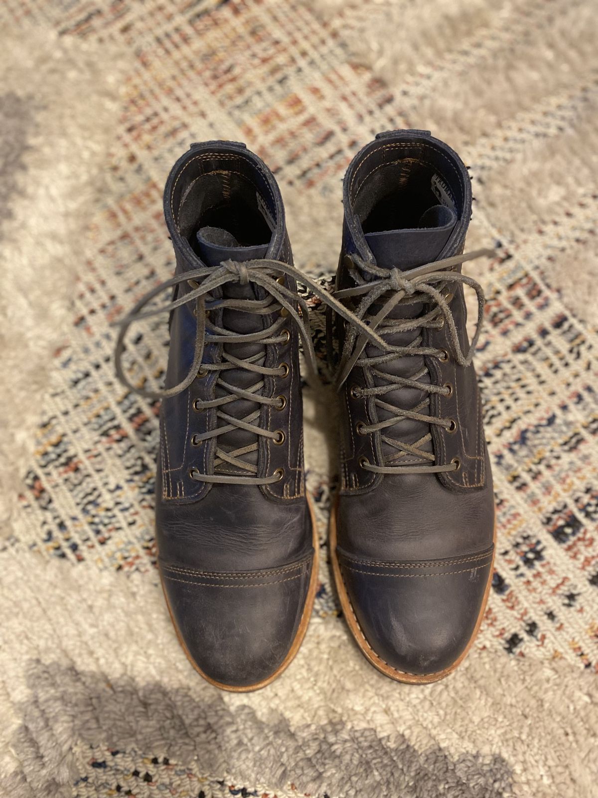Photo by patinathunderdome on January 5, 2022 of the Truman Service Boot in Seidel Ink Cheaha.
