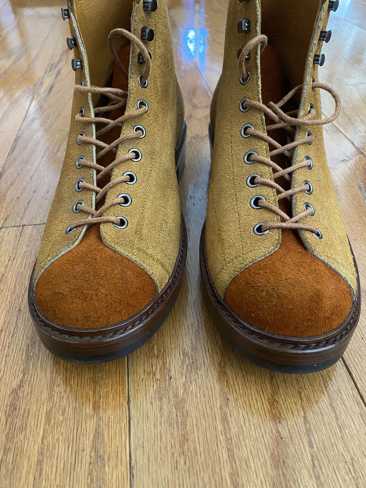 Photo by patinathunderdome on October 1, 2021 of the Junkard IMB 2 in Indonesian Tan Roughout.