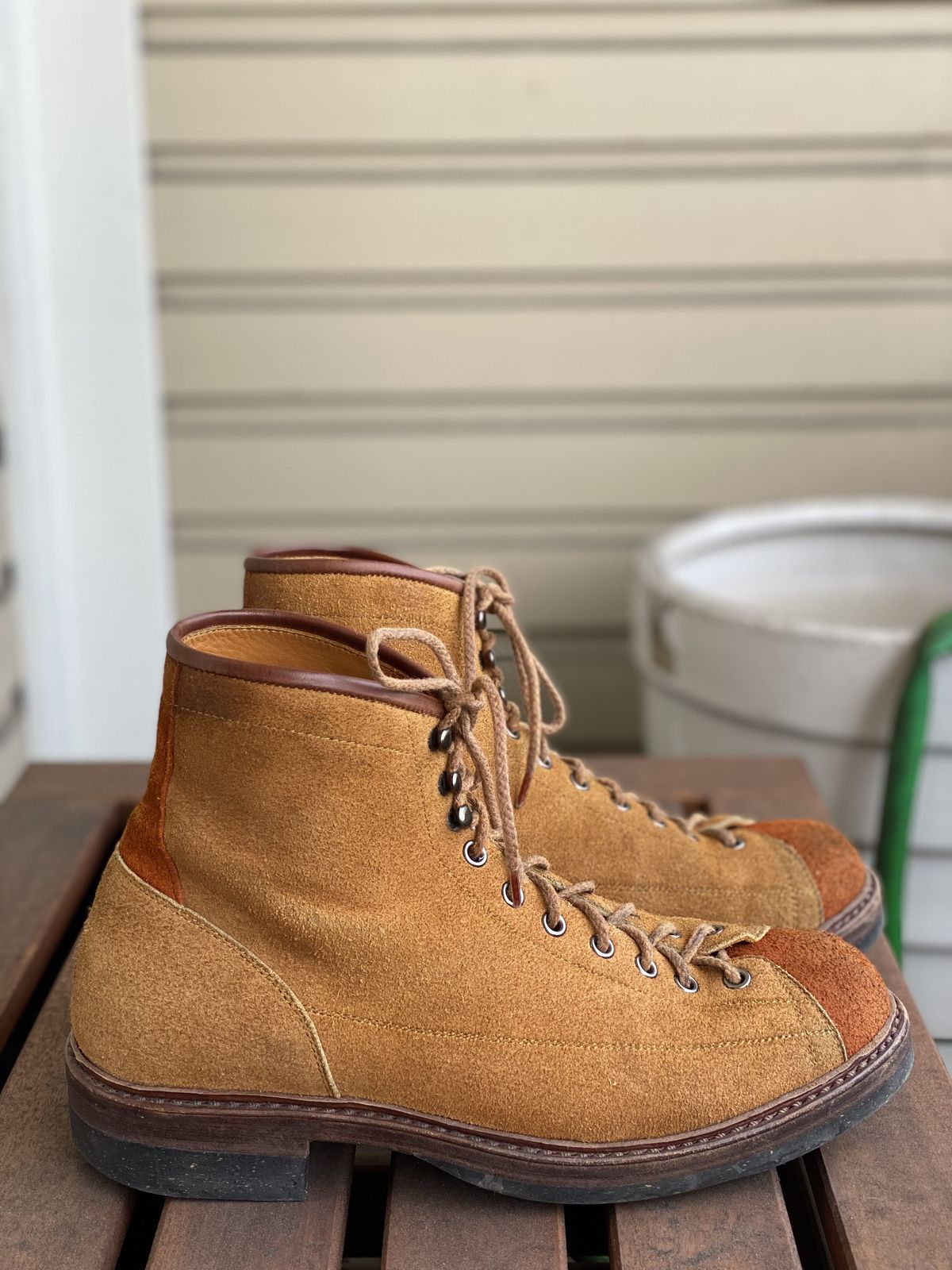 Photo by patinathunderdome on March 2, 2022 of the Junkard IMB 2 in Indonesian Tan Roughout.