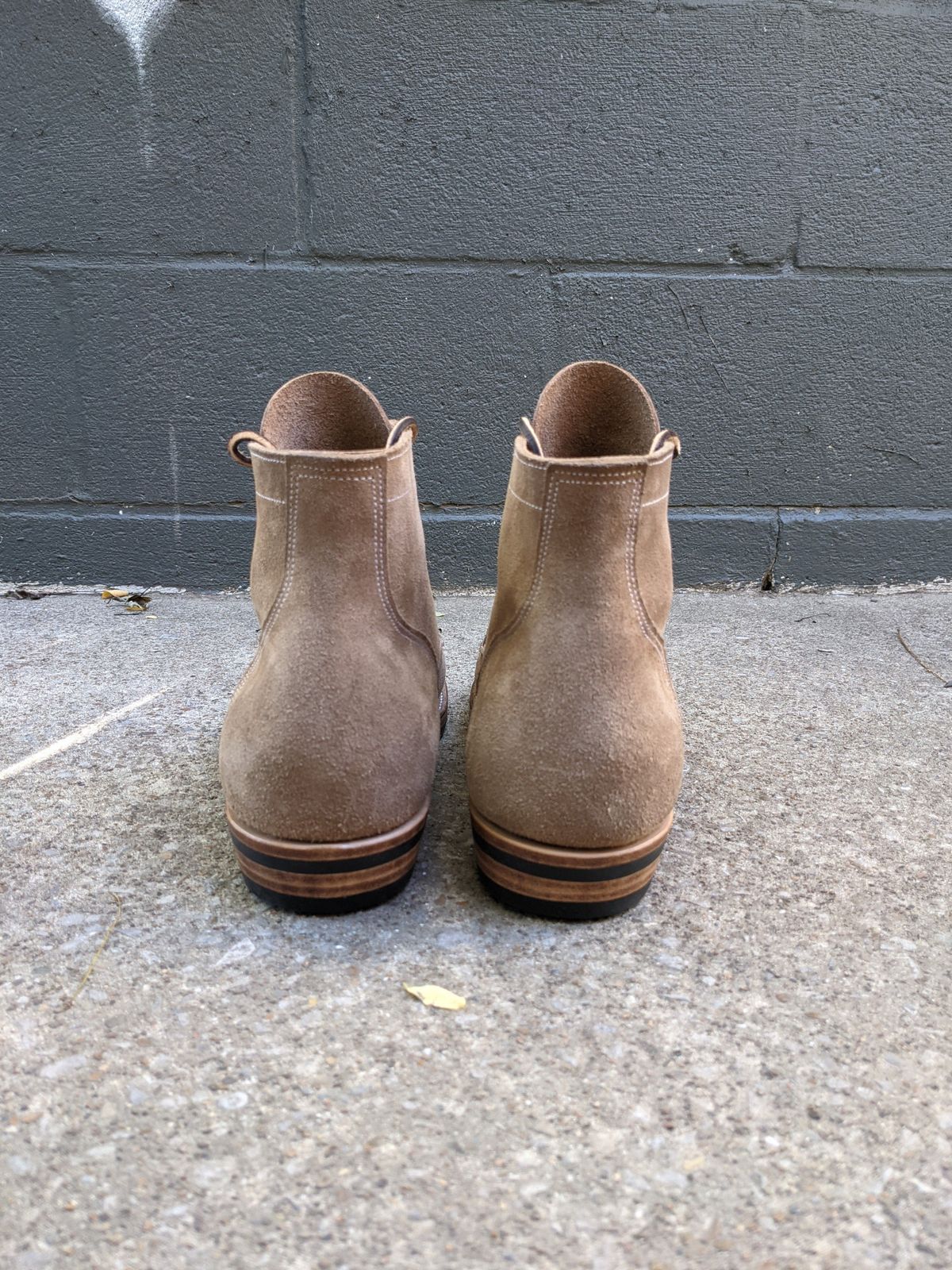 Photo by patinathunderdome on September 30, 2021 of the NF Bootmaker Milton Boot in Horween Marine Field Roughout.