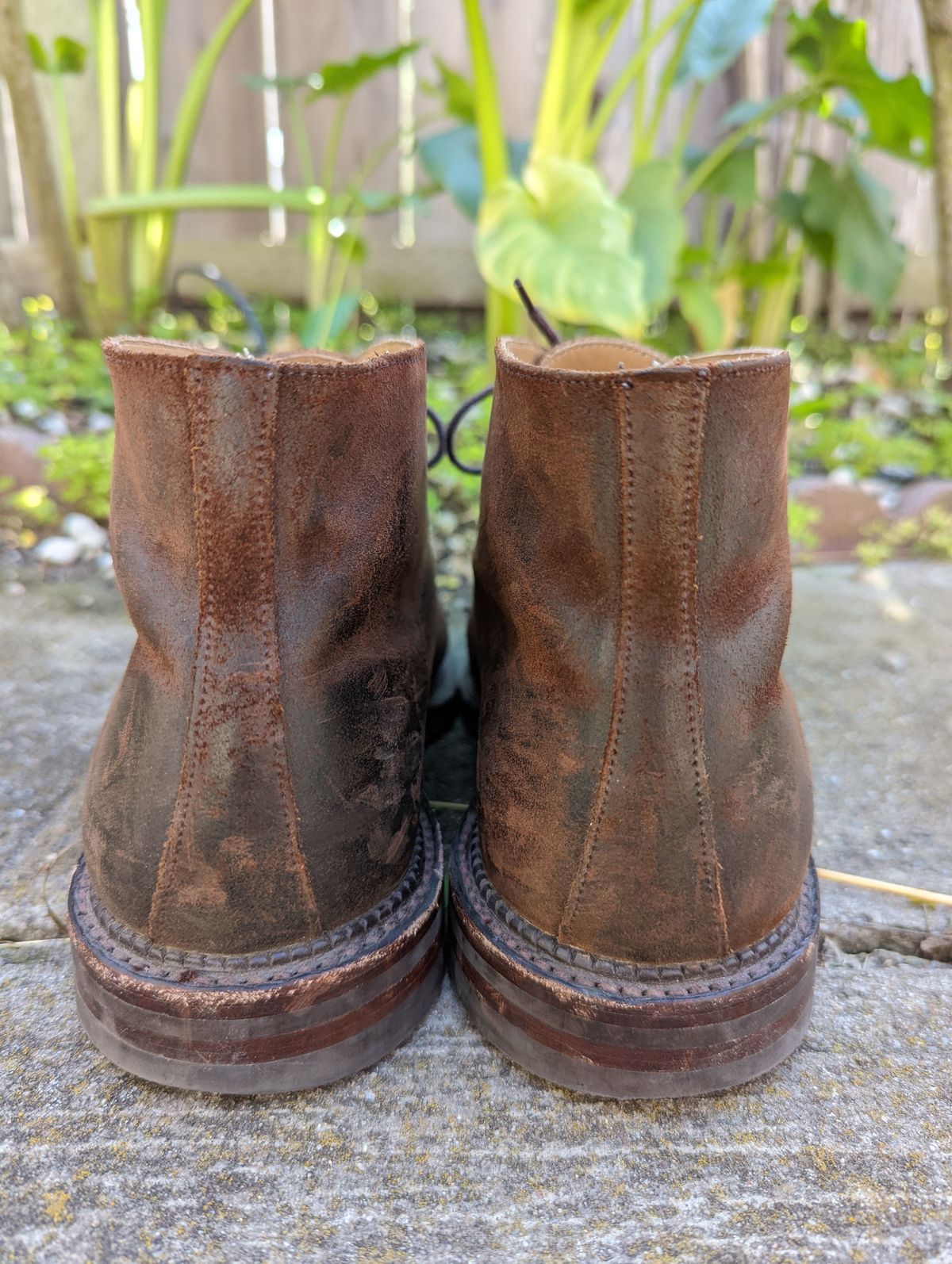 Photo by patinathunderdome on March 6, 2022 of the Crockett & Jones Molton in Dark Brown Roughout Suede.