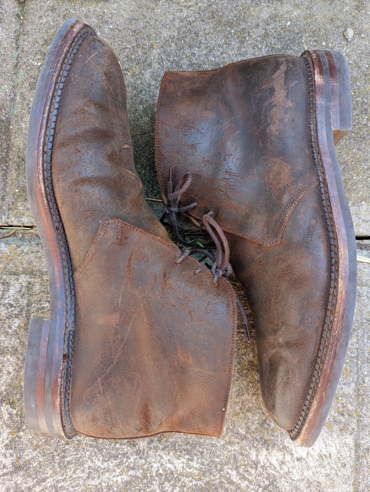 Photo by patinathunderdome on March 6, 2022 of the Crockett & Jones Molton in Dark Brown Roughout Suede.