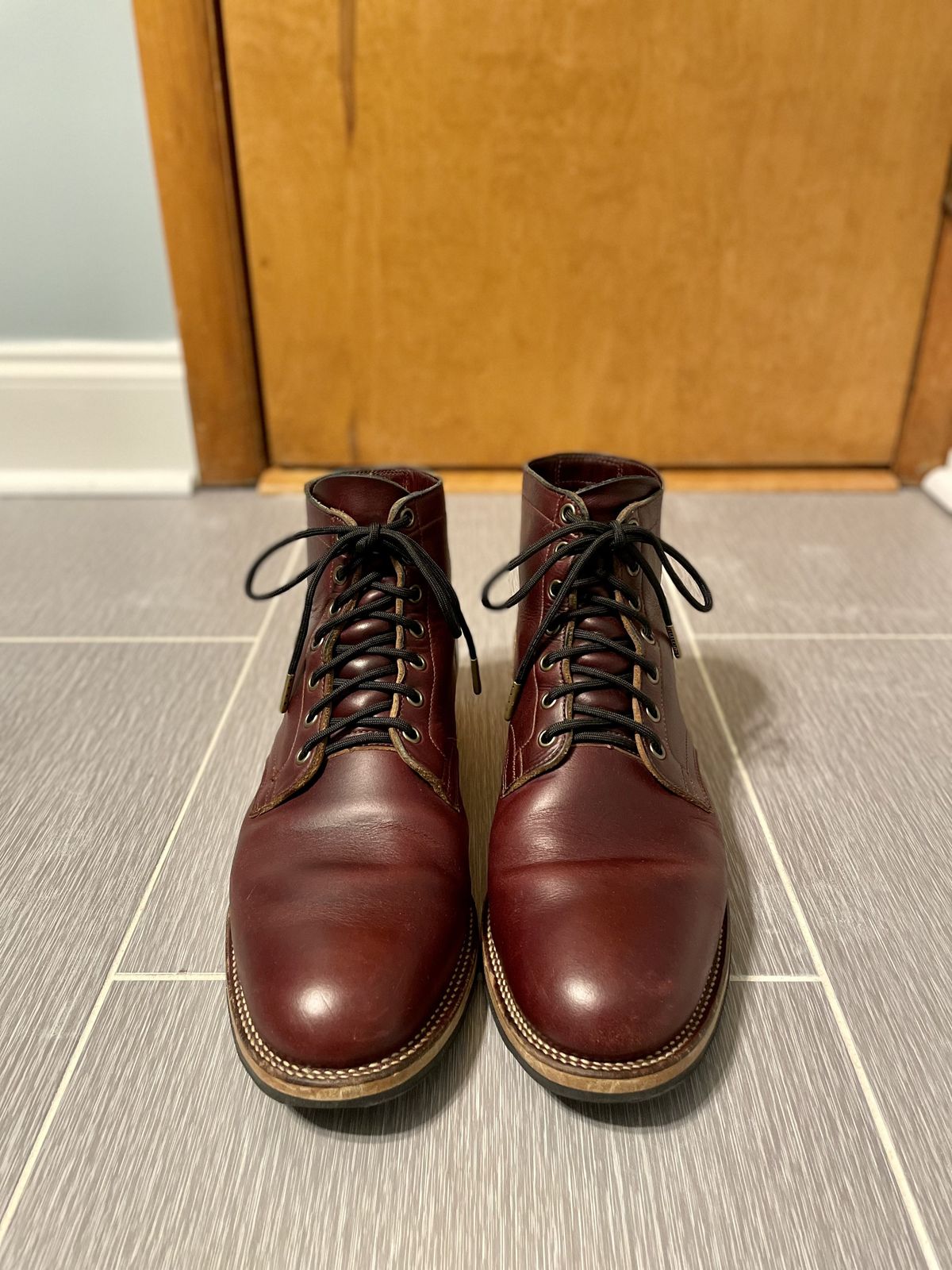 Photo by patinathunderdome on January 5, 2022 of the Viberg Service Boot in Horween Color 8 Chromexcel.
