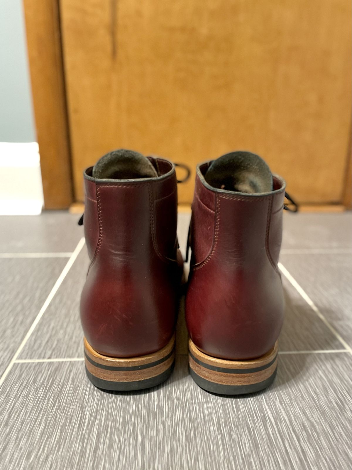 Photo by patinathunderdome on January 5, 2022 of the Viberg Service Boot in Horween Color 8 Chromexcel.