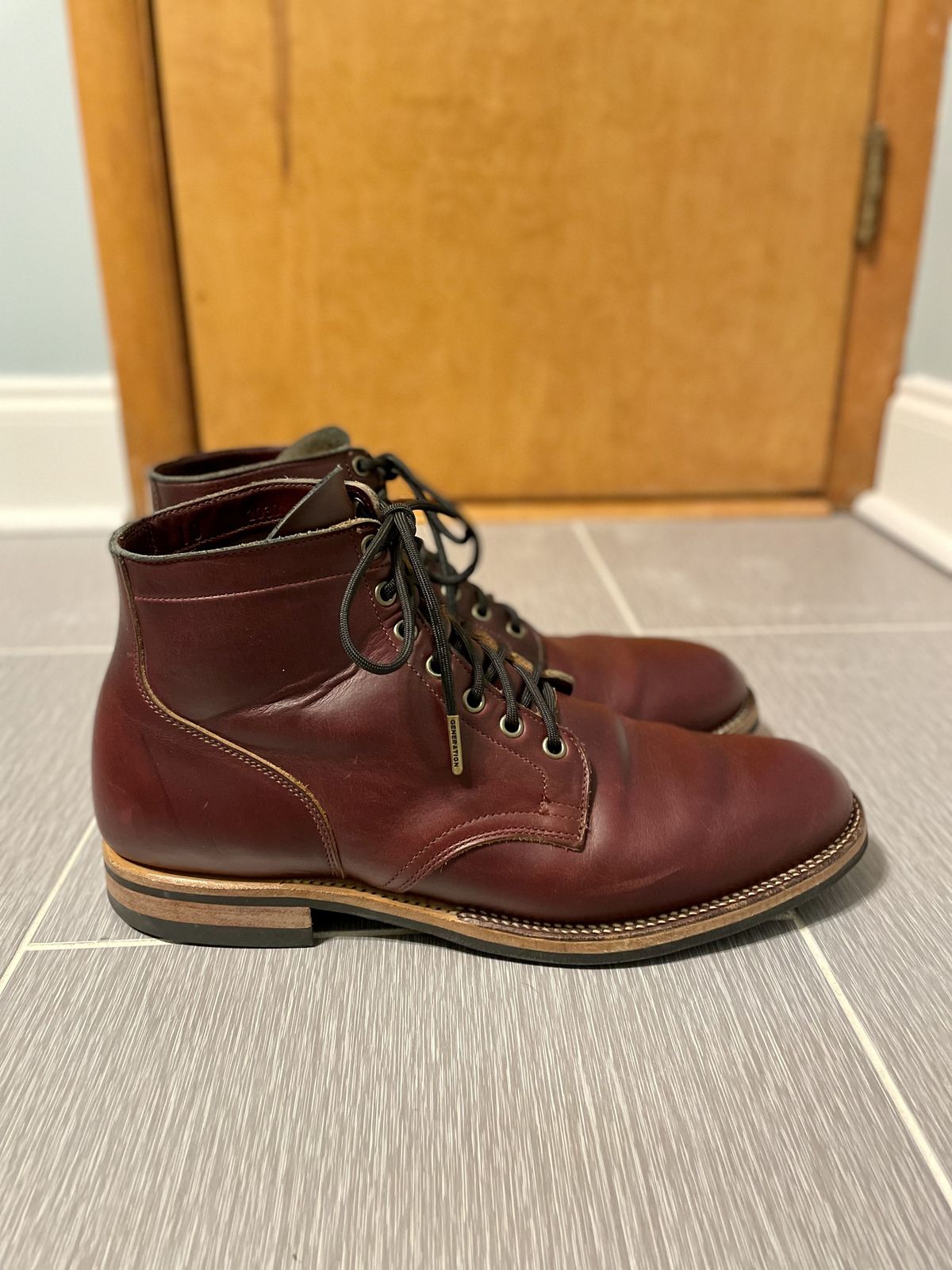 Photo by patinathunderdome on January 5, 2022 of the Viberg Service Boot in Horween Color 8 Chromexcel.