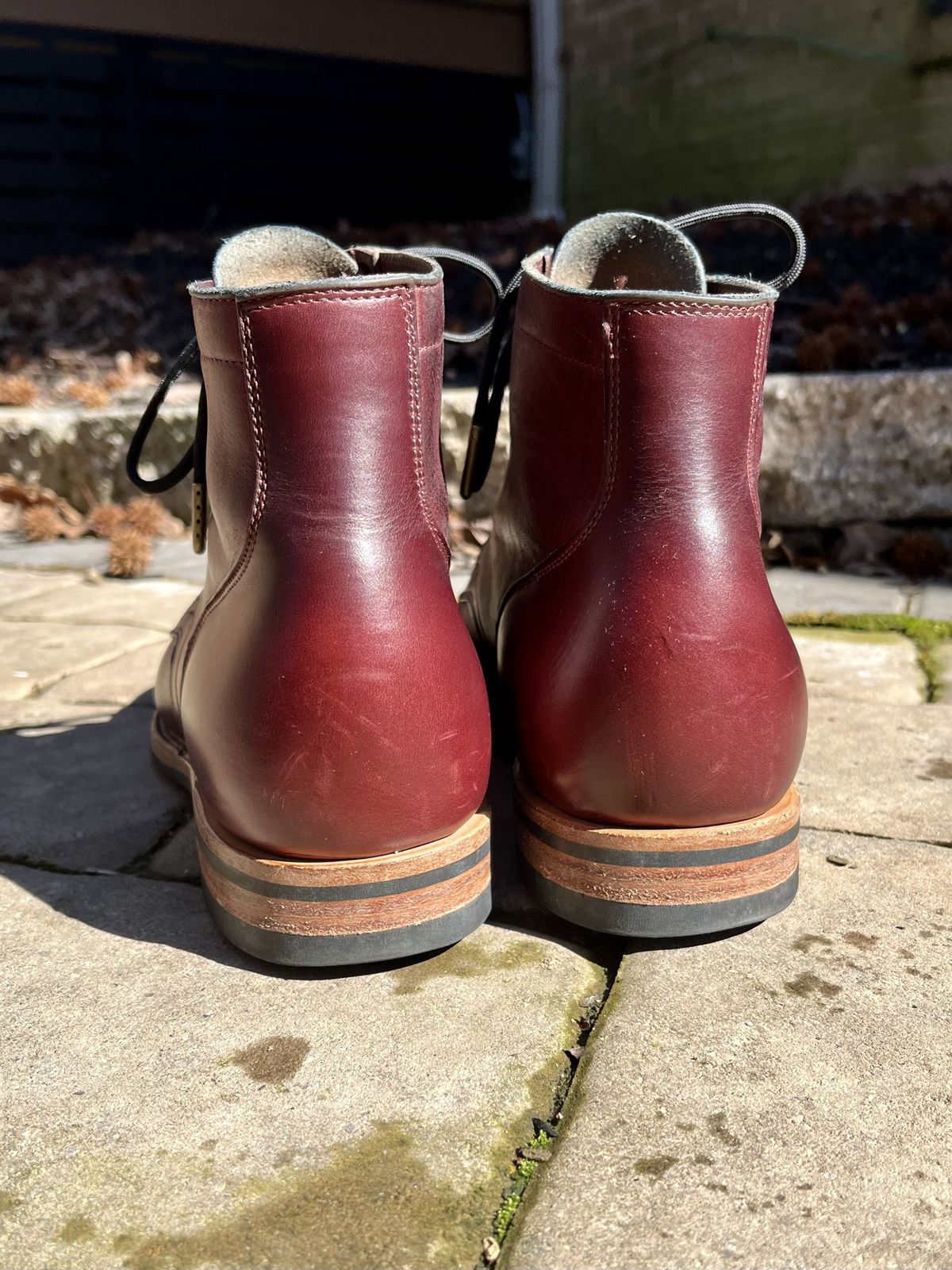 Photo by patinathunderdome on March 4, 2022 of the Viberg Service Boot in Horween Color 8 Chromexcel.