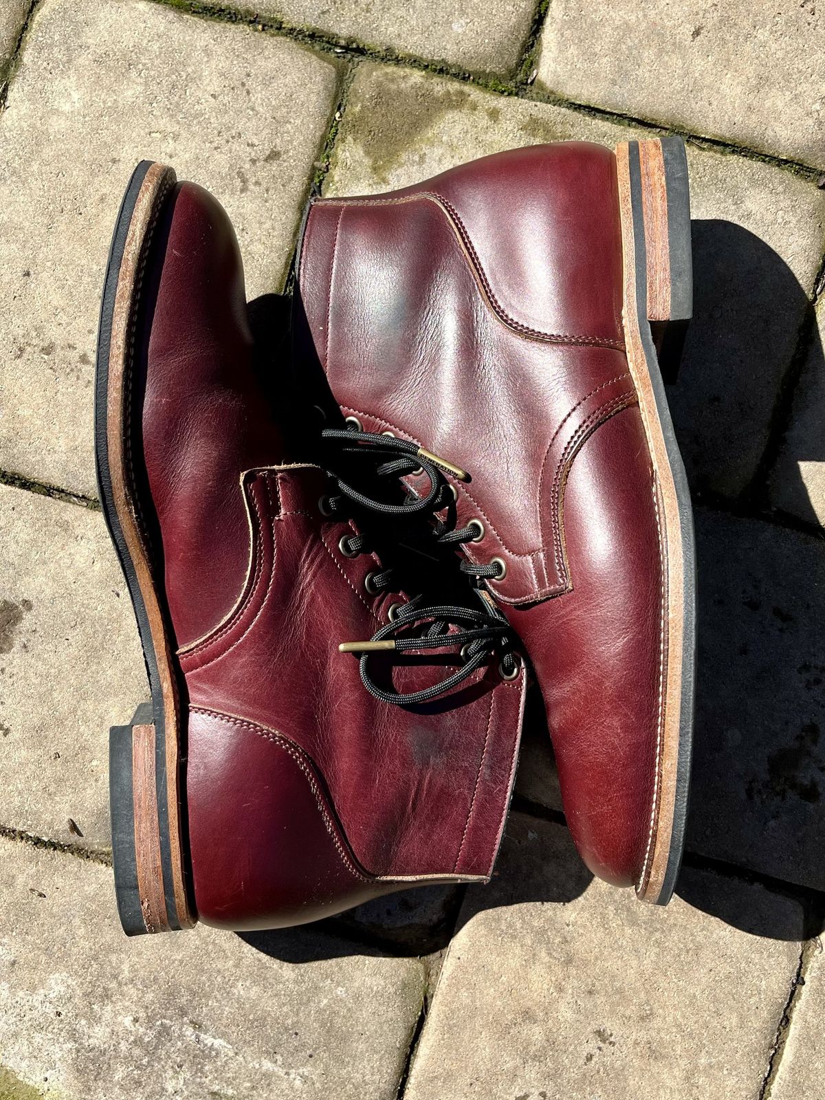 Photo by patinathunderdome on March 4, 2022 of the Viberg Service Boot in Horween Color 8 Chromexcel.