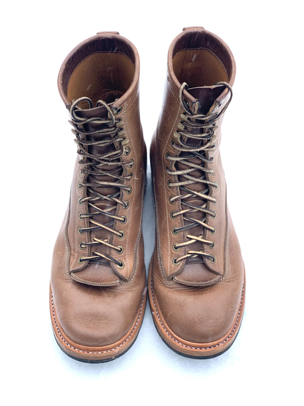 Photo by patinathunderdome on February 4, 2022 of the Monroe 29917 in Horween Natural Chromexcel.