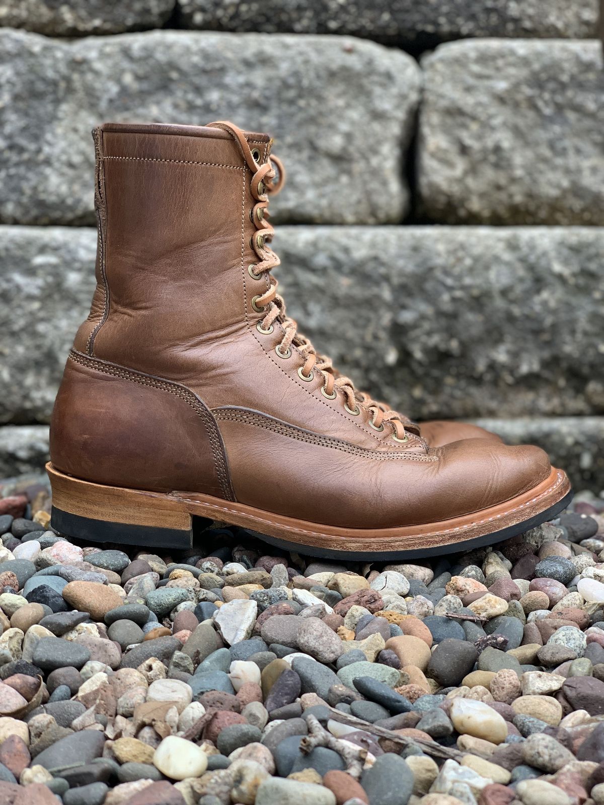 Photo by patinathunderdome on March 5, 2022 of the Monroe 29917 in Horween Natural Chromexcel.