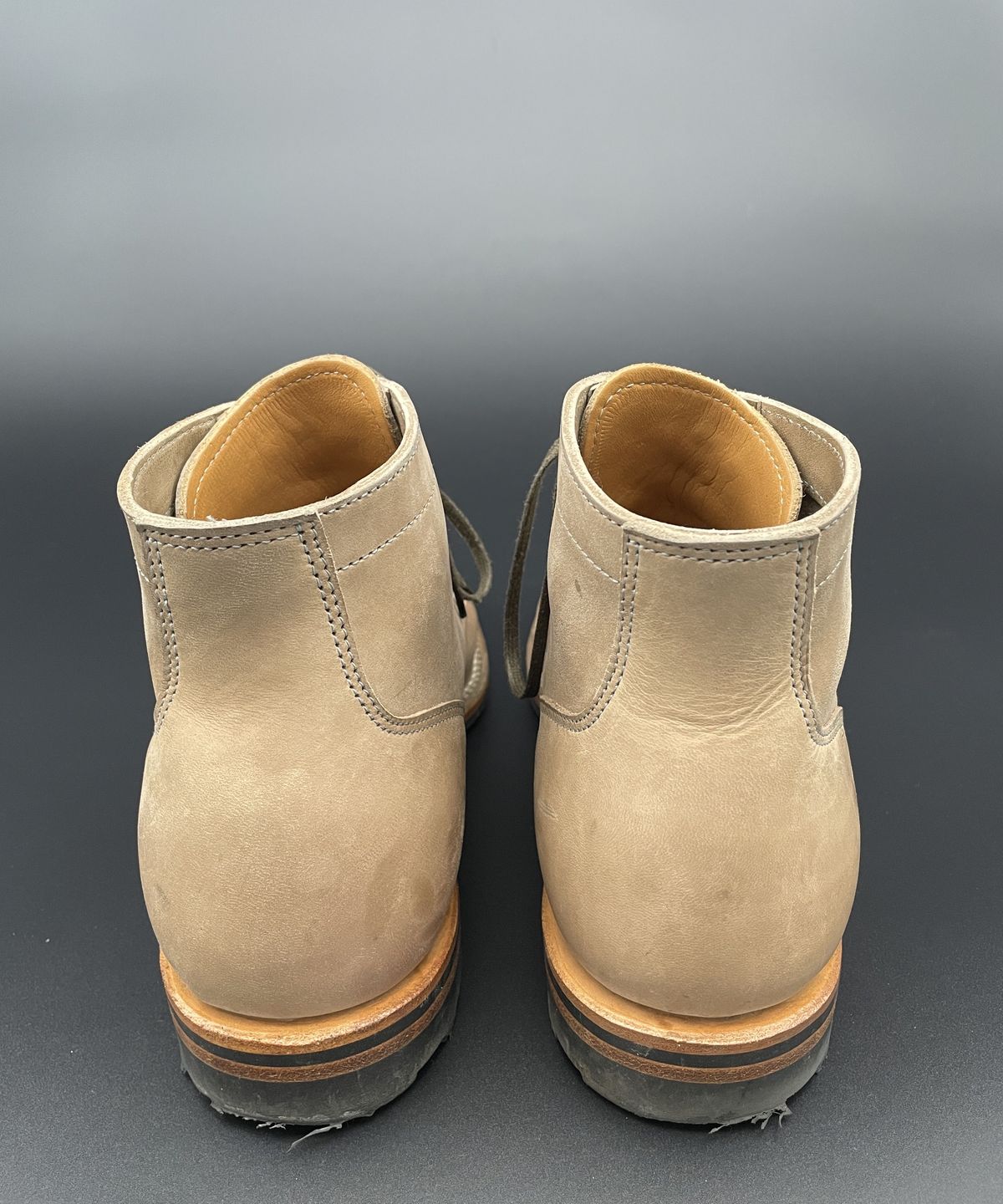Photo by patinathunderdome on November 3, 2021 of the Viberg Service Boot in Maryam Fango Horsebutt.