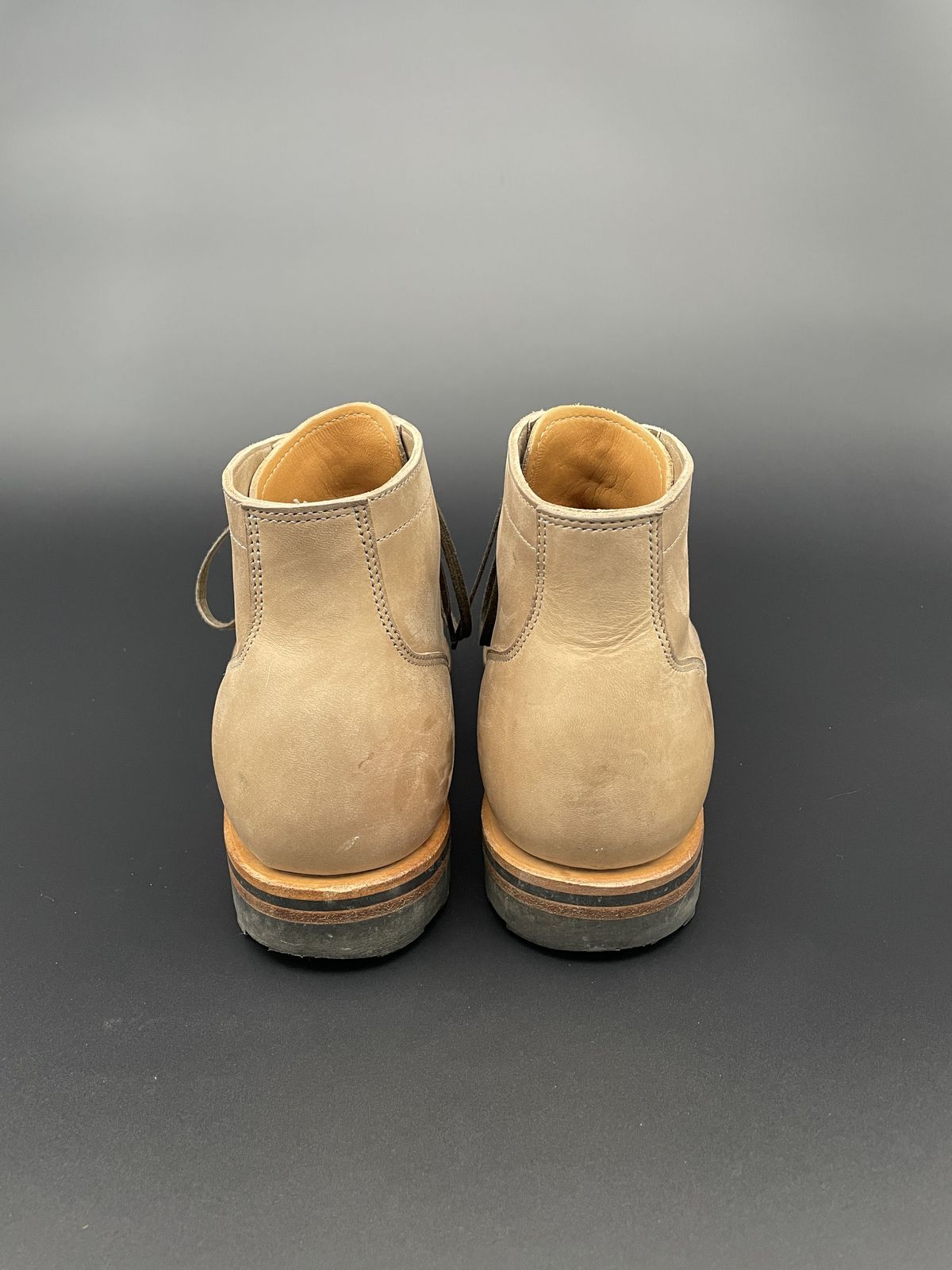 Photo by patinathunderdome on December 5, 2021 of the Viberg Service Boot in Maryam Fango Horsebutt.