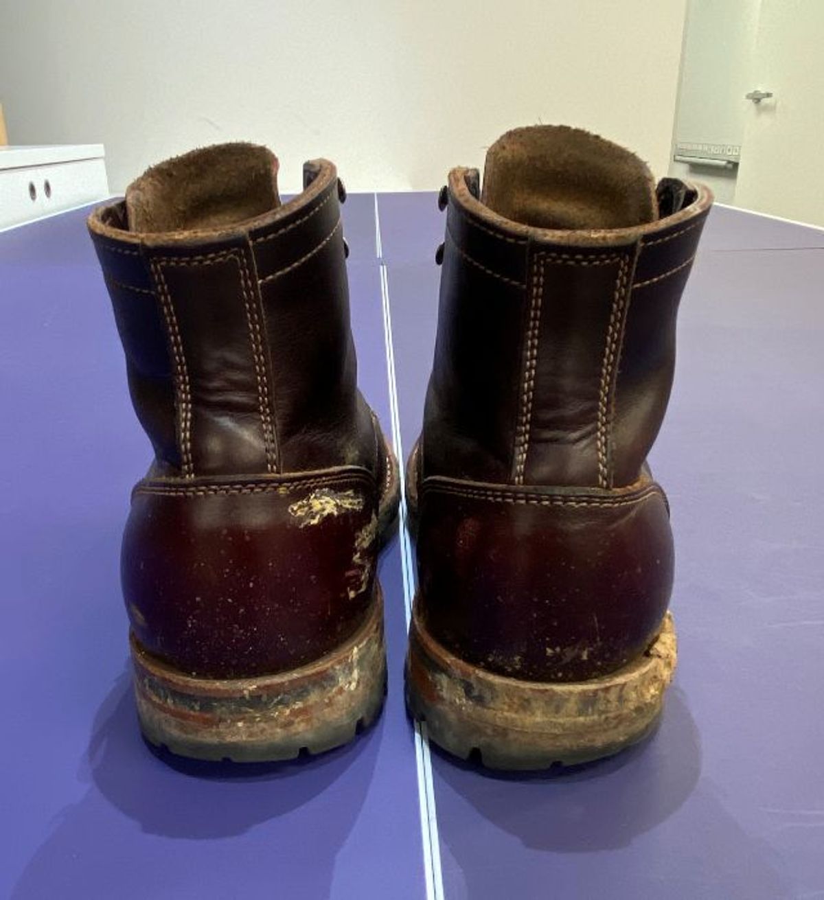 Photo by patinathunderdome on April 5, 2022 of the Truman Service Boot in Seidel Oxblood Double Shot.