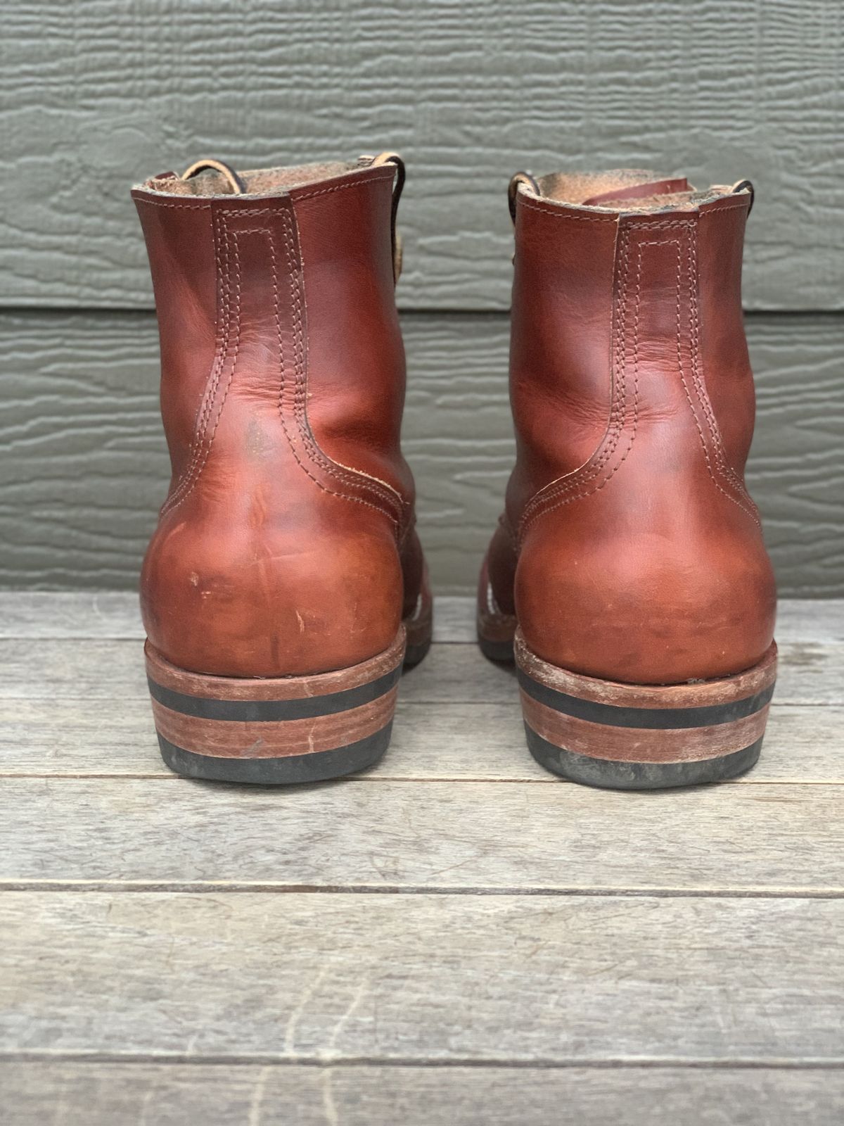 Photo by patinathunderdome on November 1, 2021 of the Nicks Prospector in Wickett & Craig Tan Oiled Latigo.