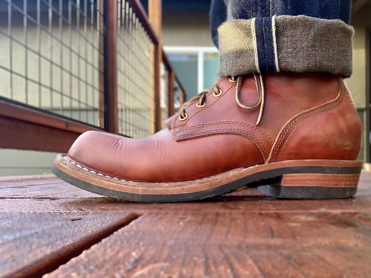 Photo by patinathunderdome on December 2, 2021 of the Nicks Prospector in Wickett & Craig Tan Oiled Latigo.