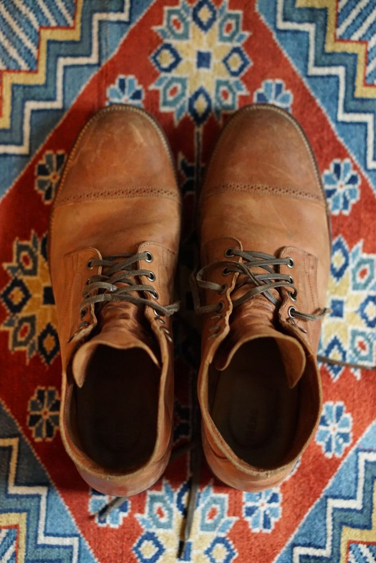 Photo by patinathunderdome on May 3, 2022 of the Viberg Service Boot in Maryam Used Cuoio Nubuck.