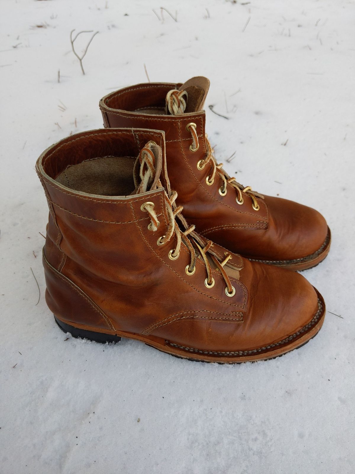 Photo by patinathunderdome on February 5, 2022 of the Self-Made in Horween Coppertone Chromexcel.