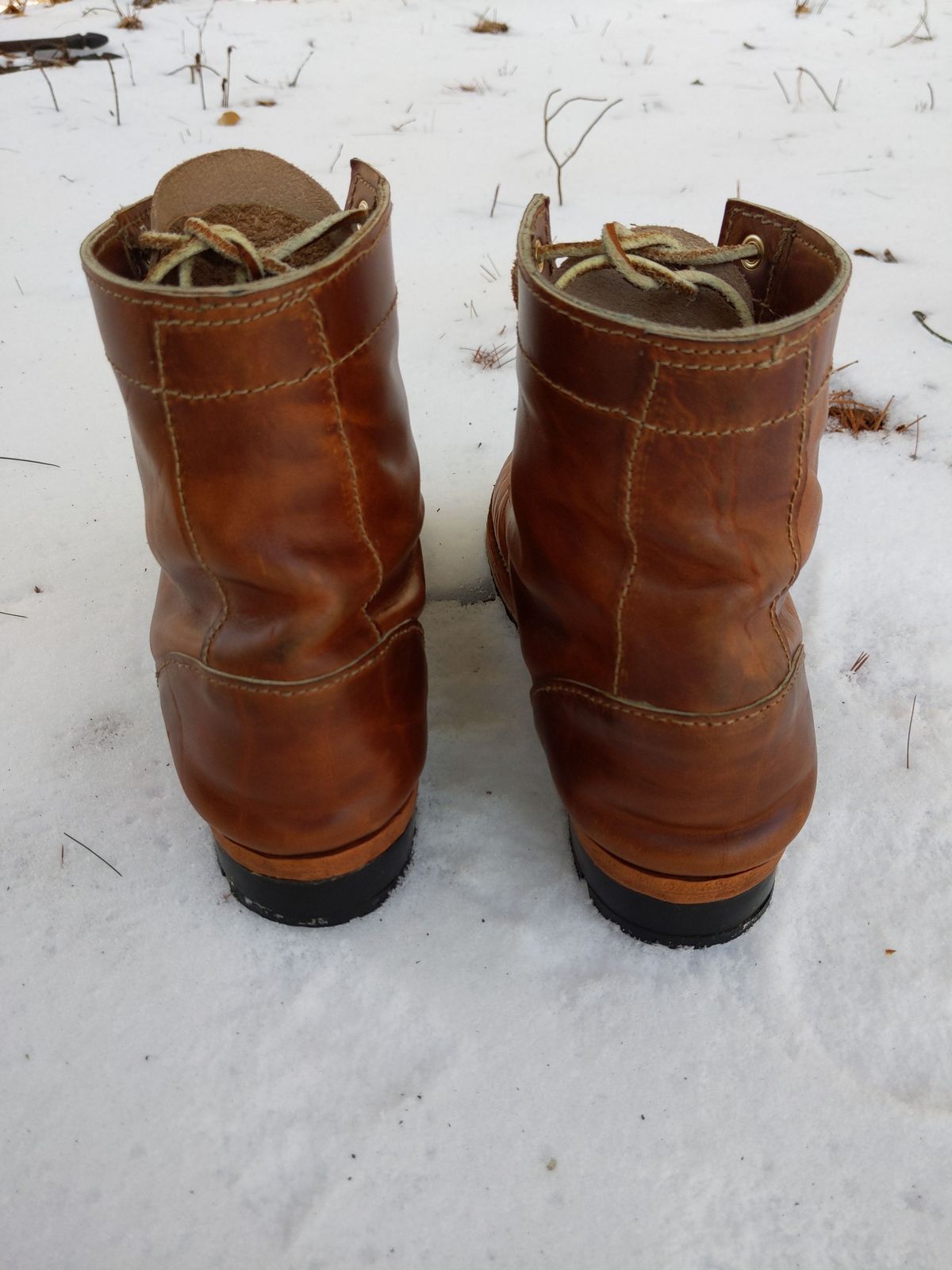 Photo by patinathunderdome on February 5, 2022 of the Self-Made in Horween Coppertone Chromexcel.