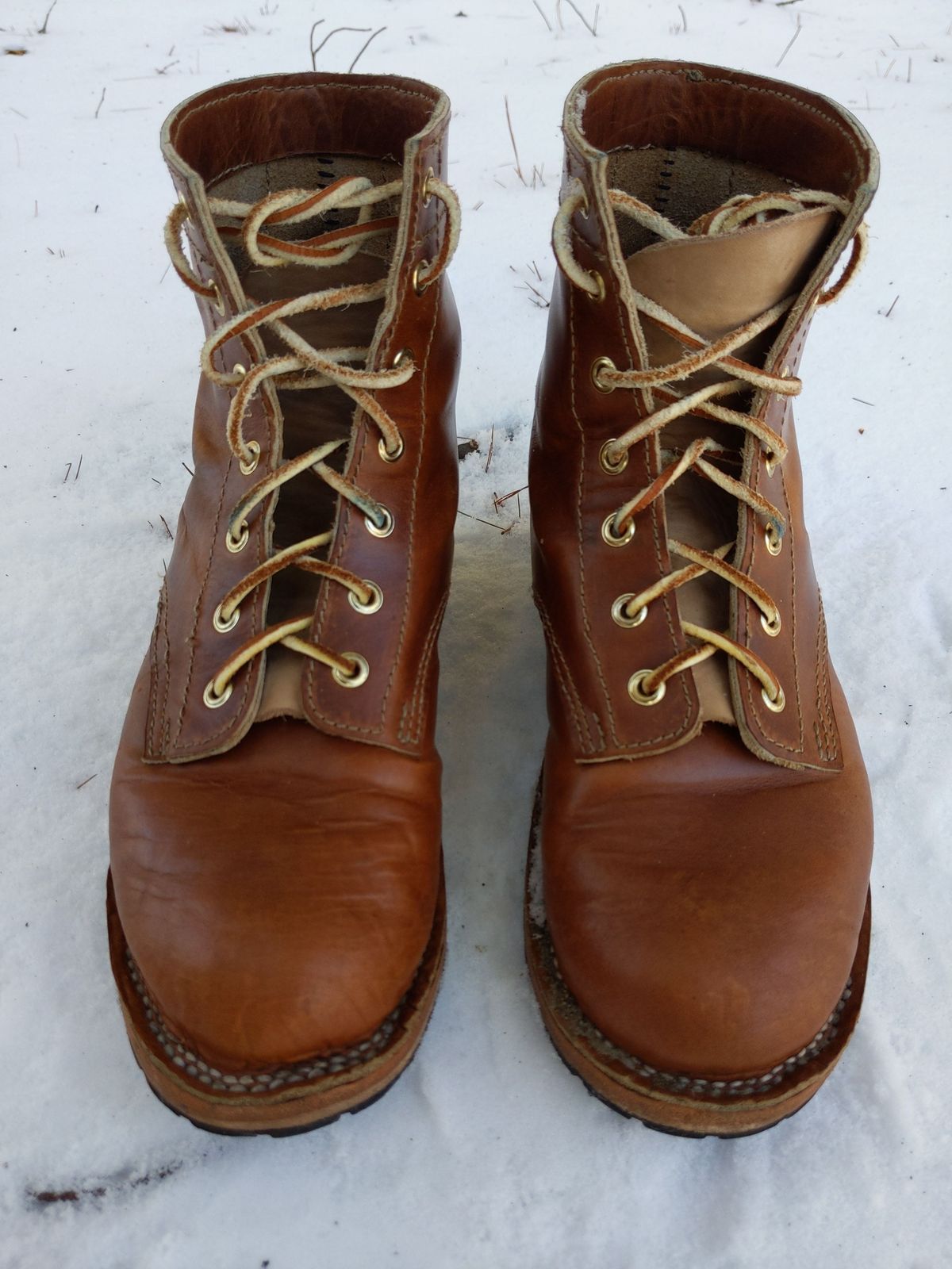 Photo by patinathunderdome on February 5, 2022 of the Self-Made in Horween Coppertone Chromexcel.