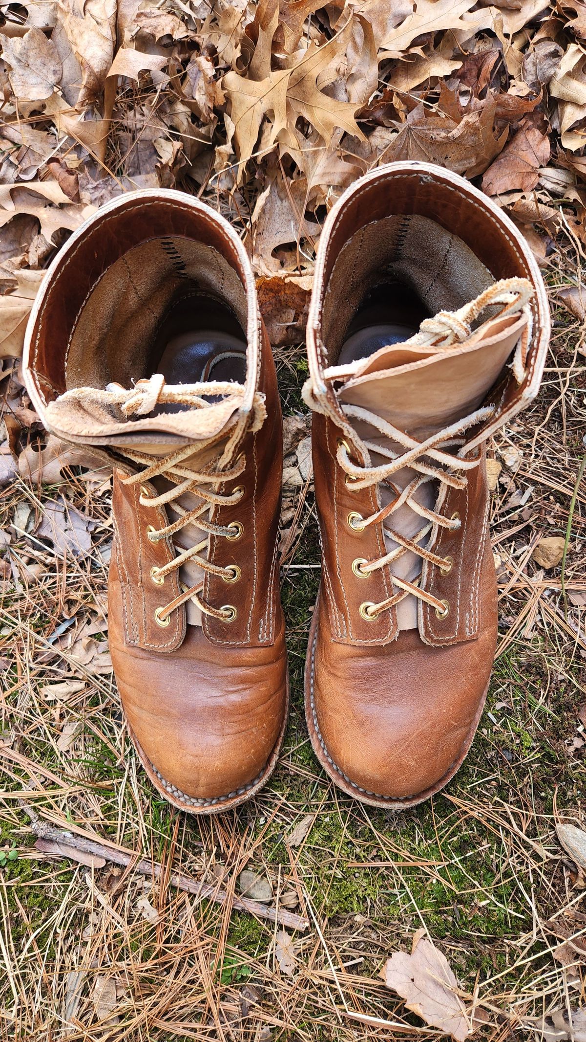 Photo by patinathunderdome on April 5, 2022 of the Self-Made in Horween Coppertone Chromexcel.