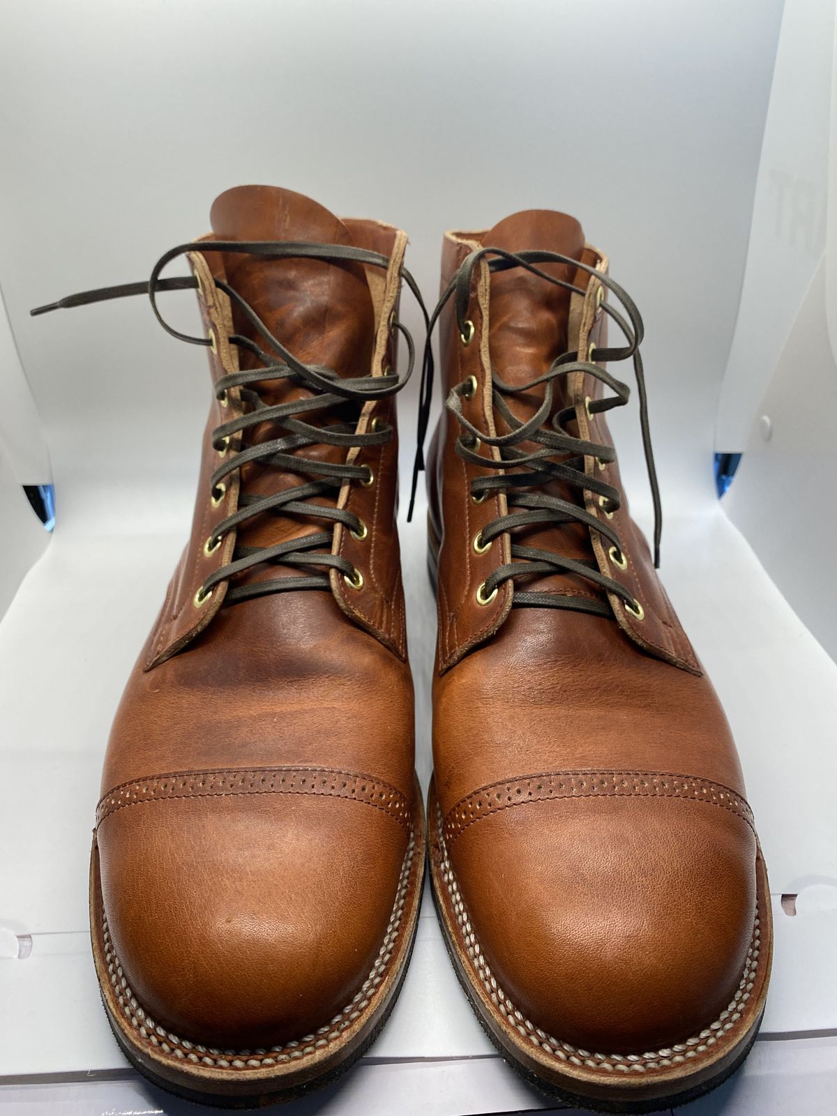 Photo by patinathunderdome on September 30, 2021 of the Viberg Service Boot in Horween Spice Dublin.