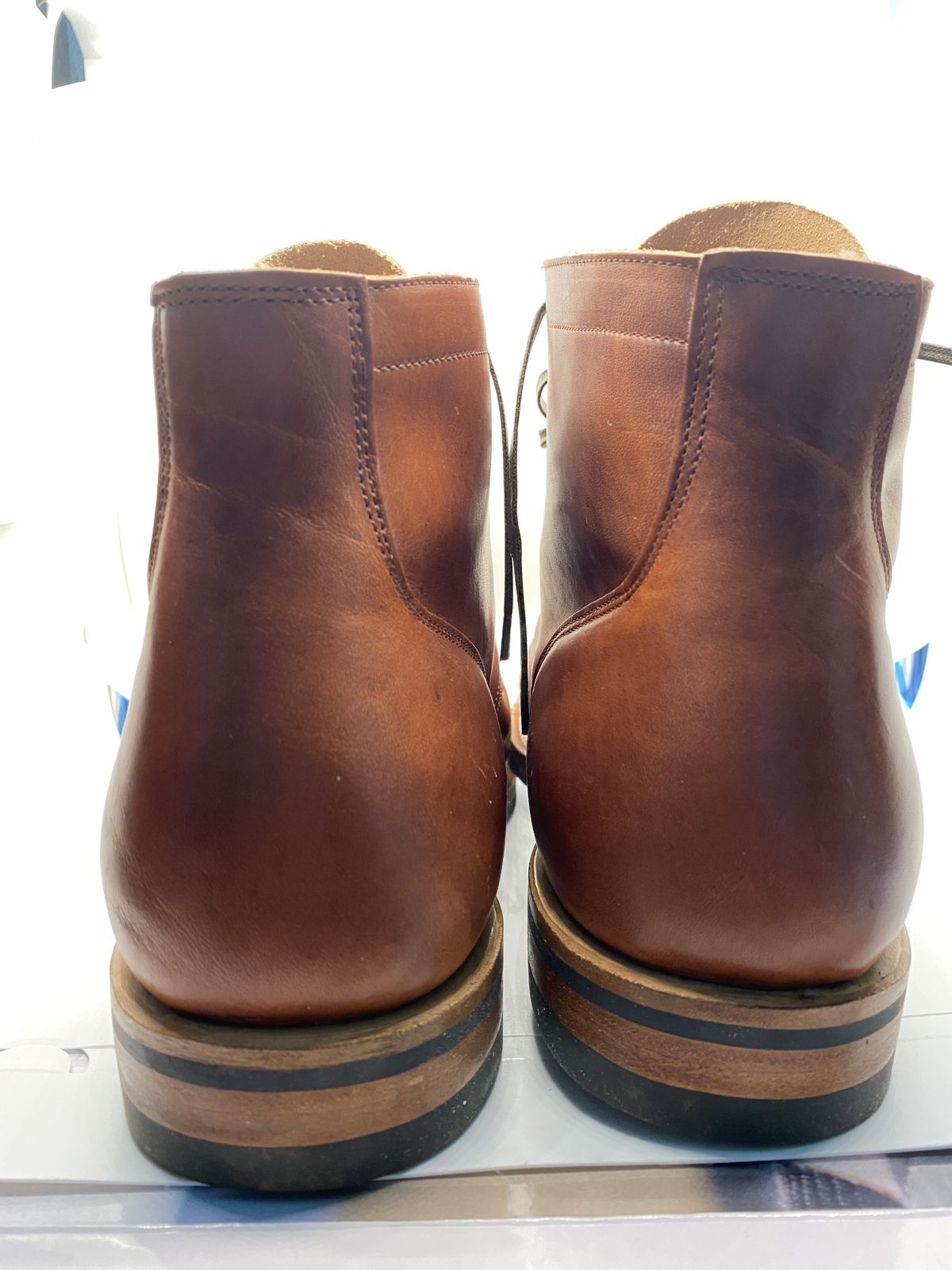 Photo by patinathunderdome on September 30, 2021 of the Viberg Service Boot in Horween Spice Dublin.