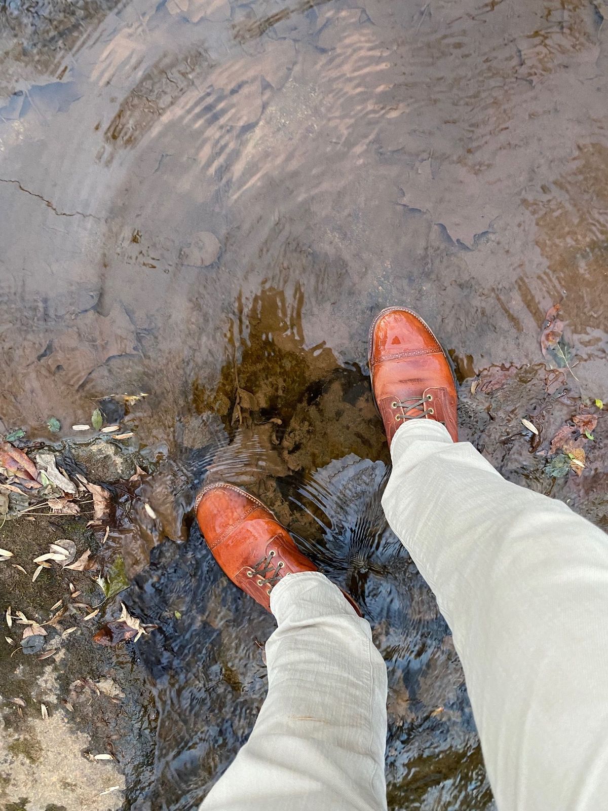 Photo by patinathunderdome on December 1, 2021 of the Viberg Service Boot in Horween Spice Dublin.